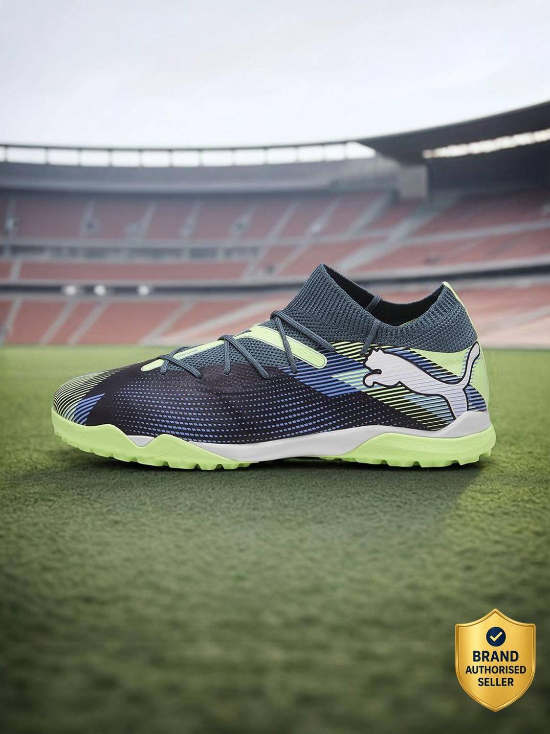 PUMA Future 7 Match TT Gray Football Shoes For Men - Image 1