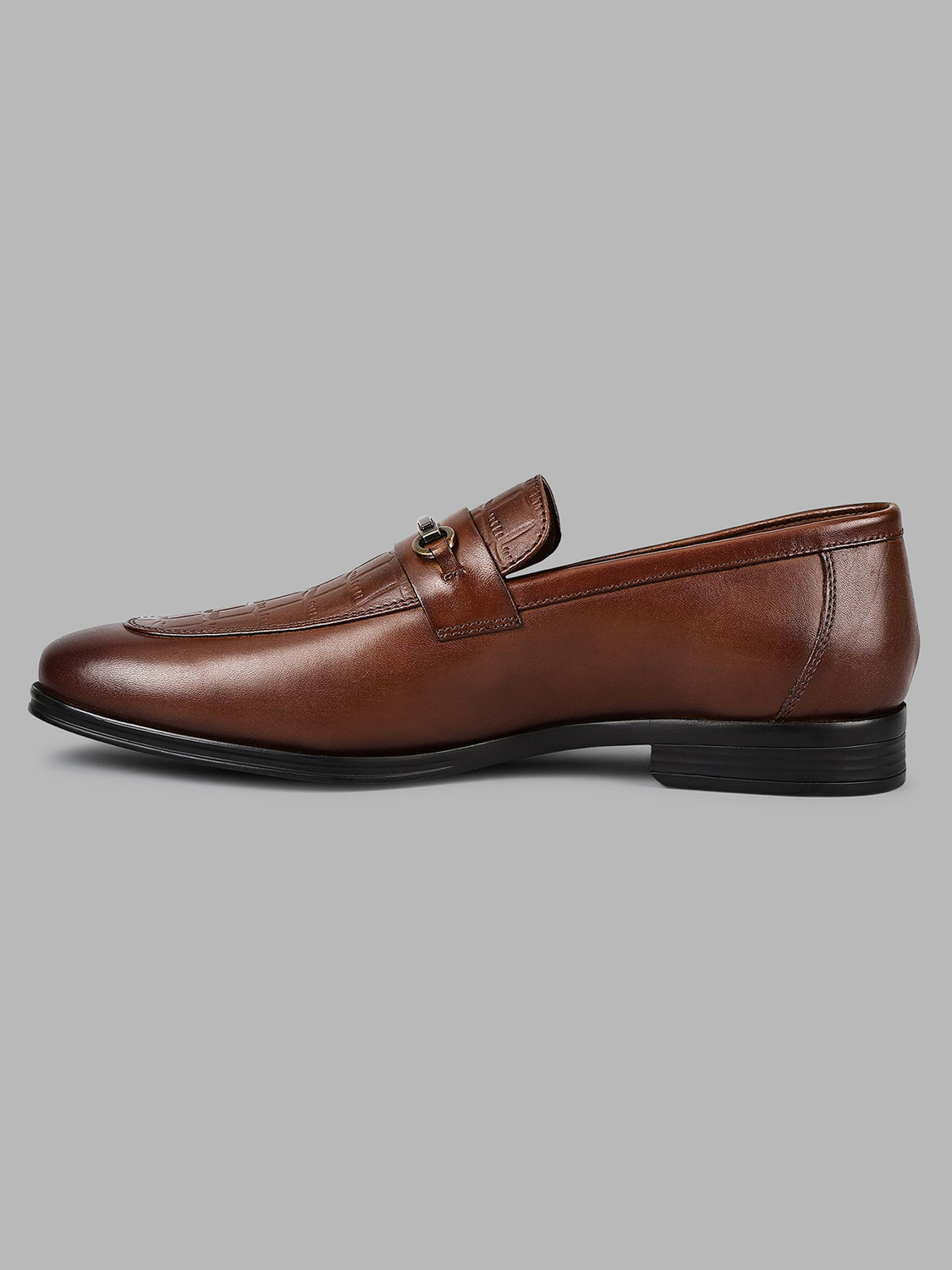 Image of LOUIS PHILIPPE Premium Leather Breathable Anti-Slip with Heel Formal For Men