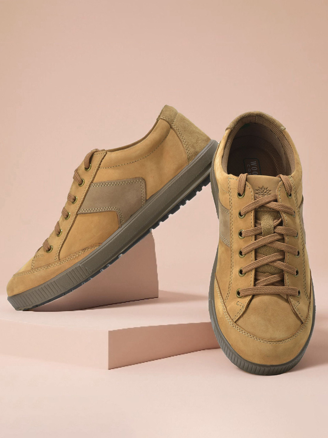Image of WOODLAND Lace Up Lightweight Breathable Comfortable Daily Use Casuals For Men