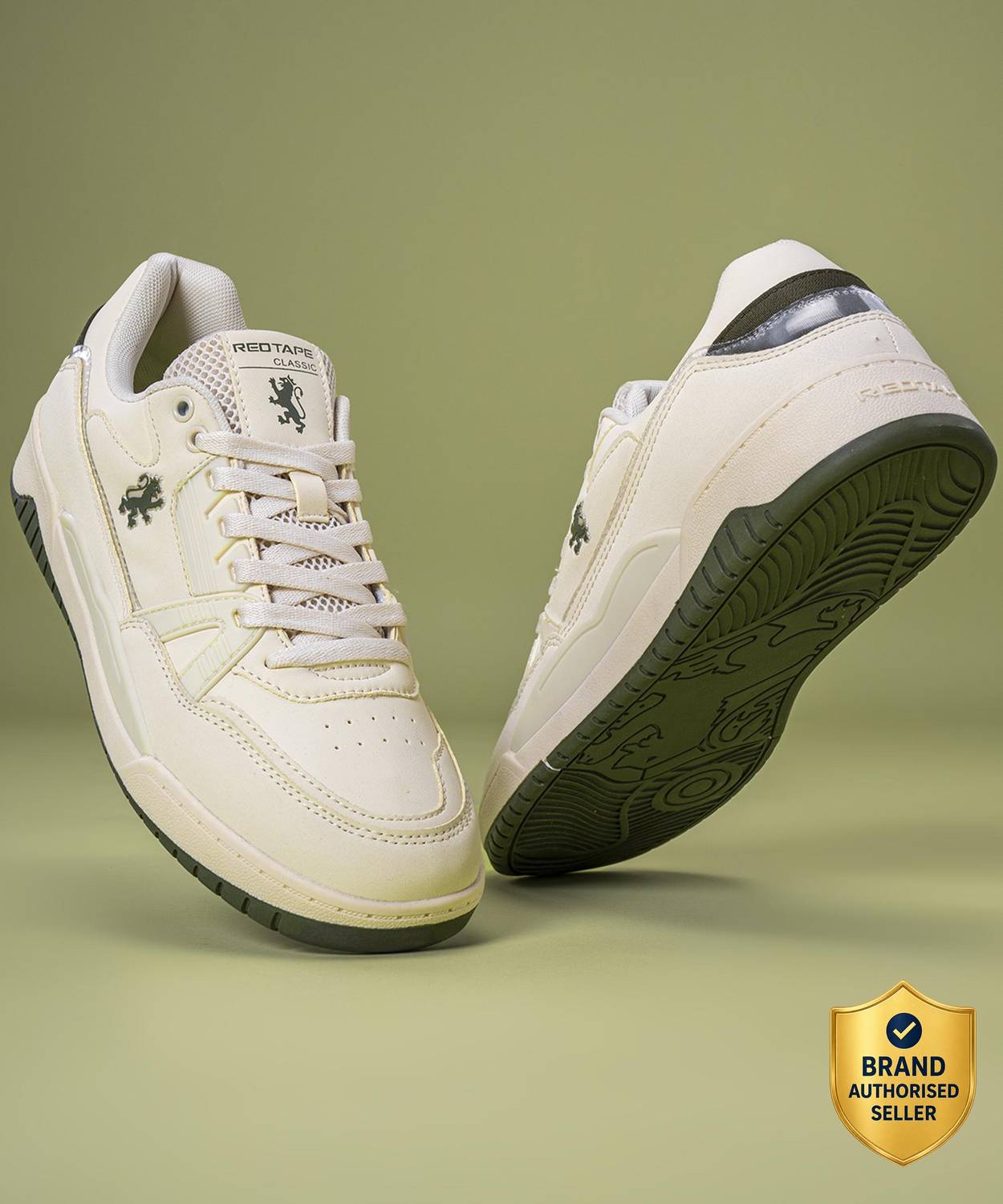 RED TAPE Men's Red Casual Sneakers - Image 1