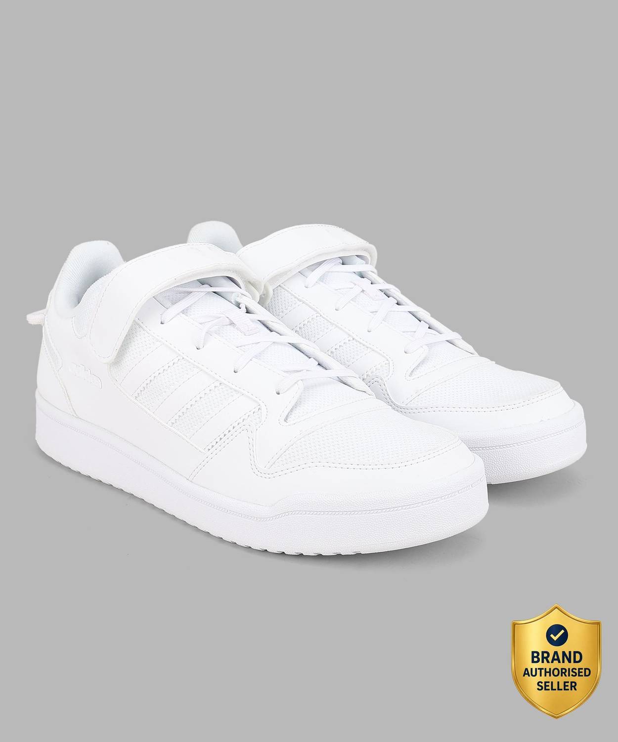 Adidas Heather Low White Sneakers For Men - Image 1