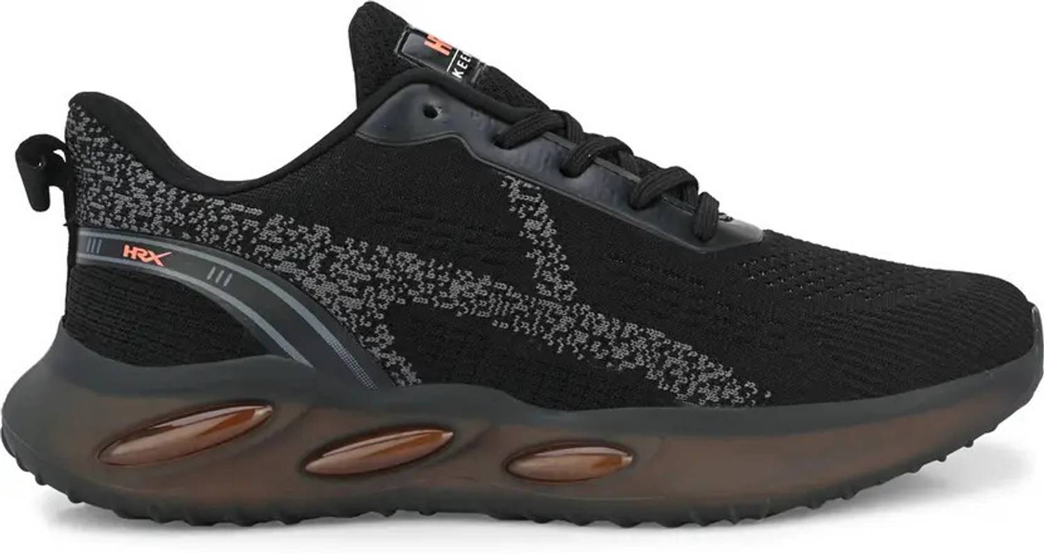 HRX by Hrithik Roshan Men's Black Walking Shoes - Image 3