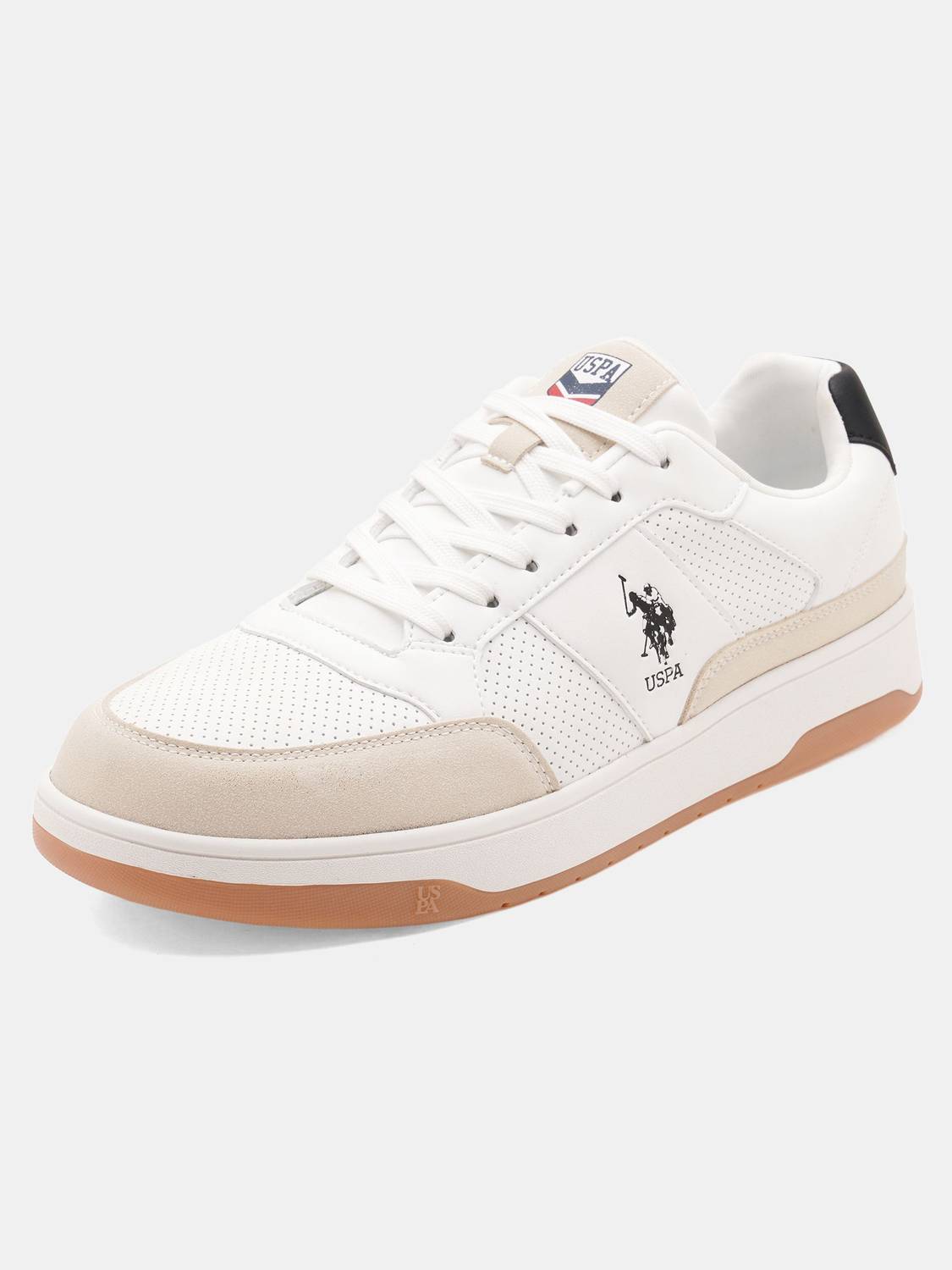 U.S. POLO ASSN. Men's White Sneakers - Image 4