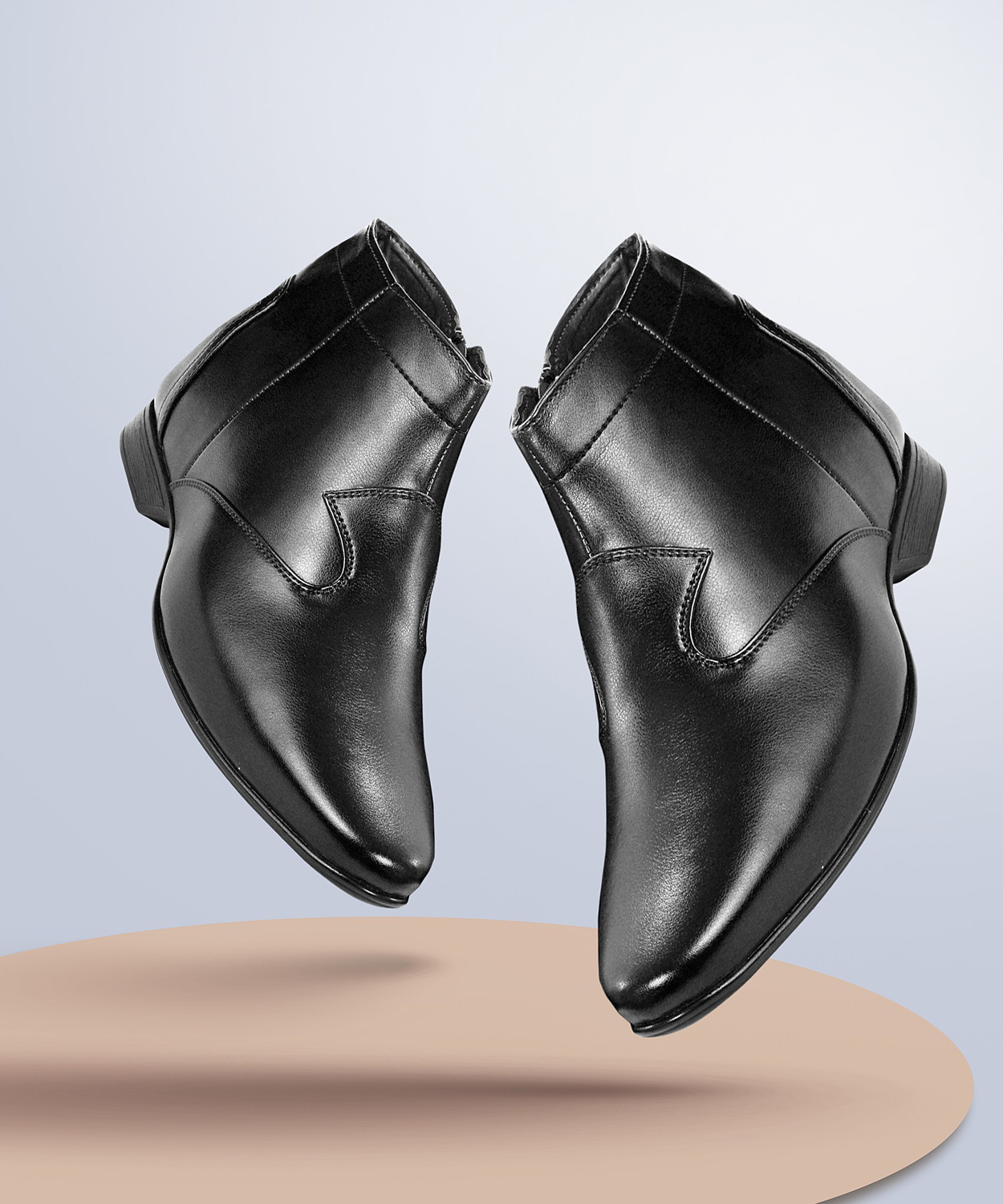 Image of YUVRATO BAXI 3.5 Inch Hidden Height Elevatore /Increasing Formal Slip-on Party Wear Boots For Men