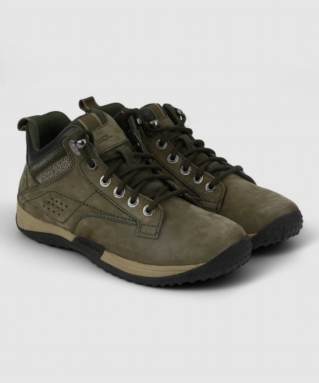 Image of WOODLAND Lace Up Lightweight Breathable Comfortable Daily Use Casuals For Men