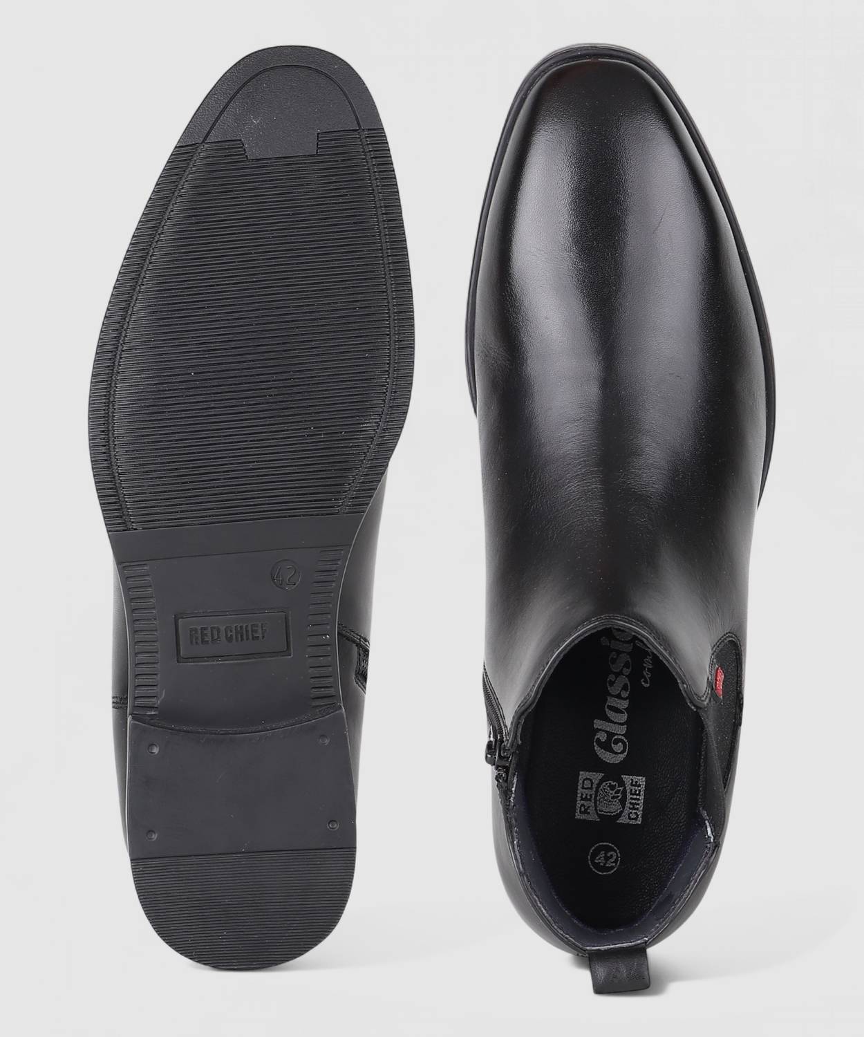 RED CHIEF Men's Red Chelsea Boots - Image 5