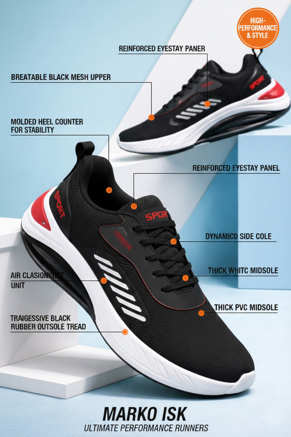 Image of Tying Men's Casual Sneakers Shoes | Anti-Slip | Modern Design | All-Day Comfort Running Shoes For Men