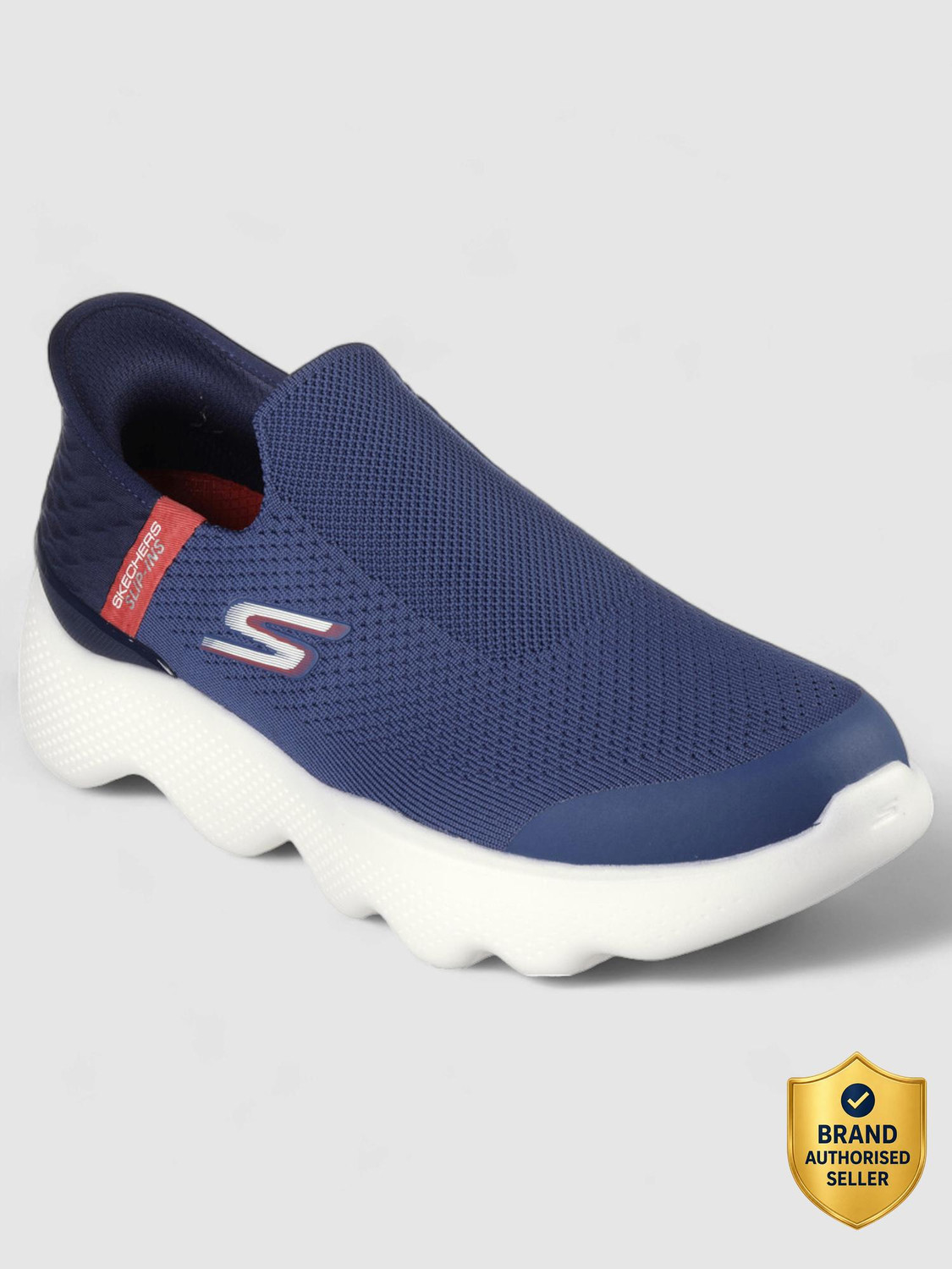 Image of Skechers GO WALK MASSAGE FIT - CURRENT Casuals For Men (Blue, 9)