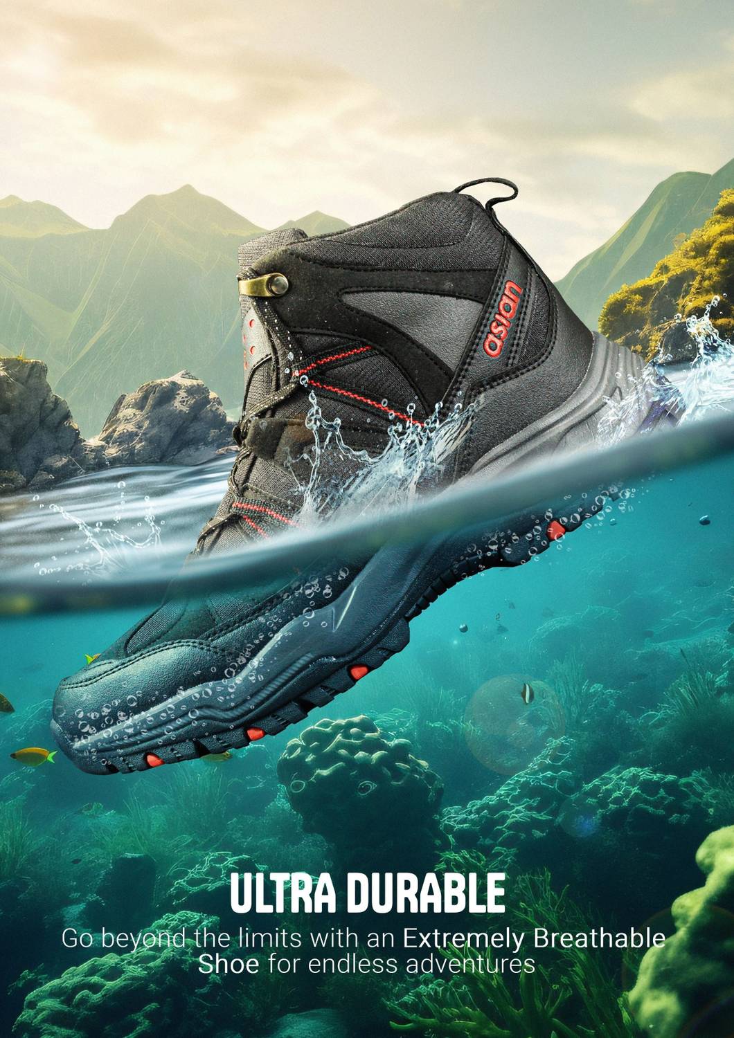 Asian Men's Hiking/Snow Boots Outdoor Trekking - Image 5