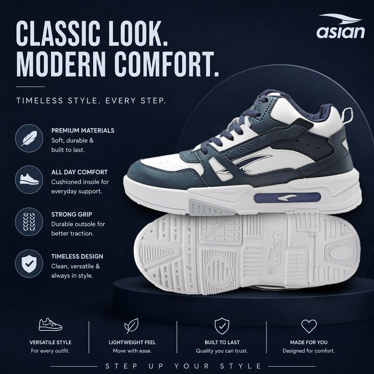 Mexico-11 Casual Sneakers for Men - Image 3