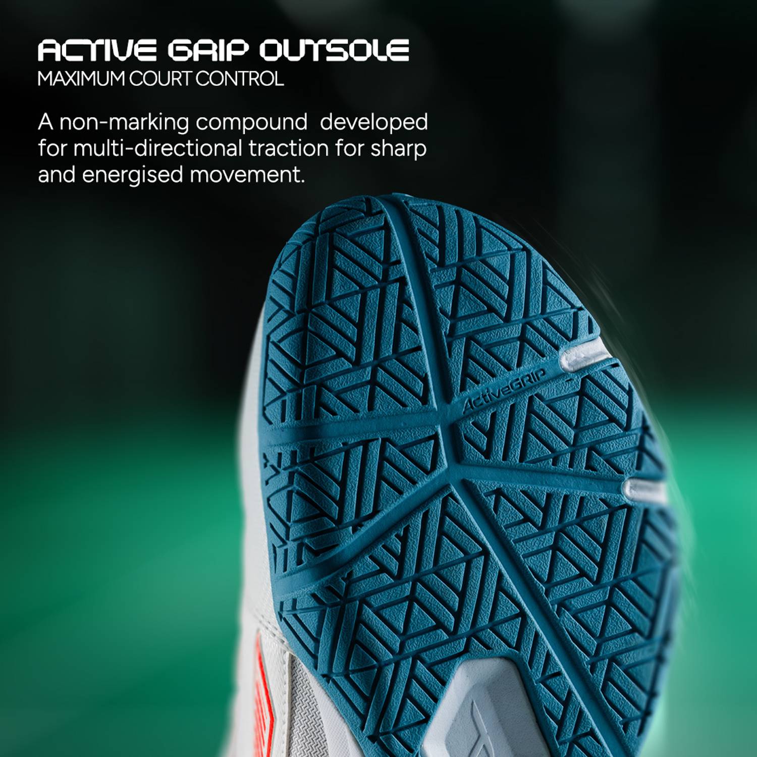 Hundred Quantum Badminton Shoes For Men White - Image 2