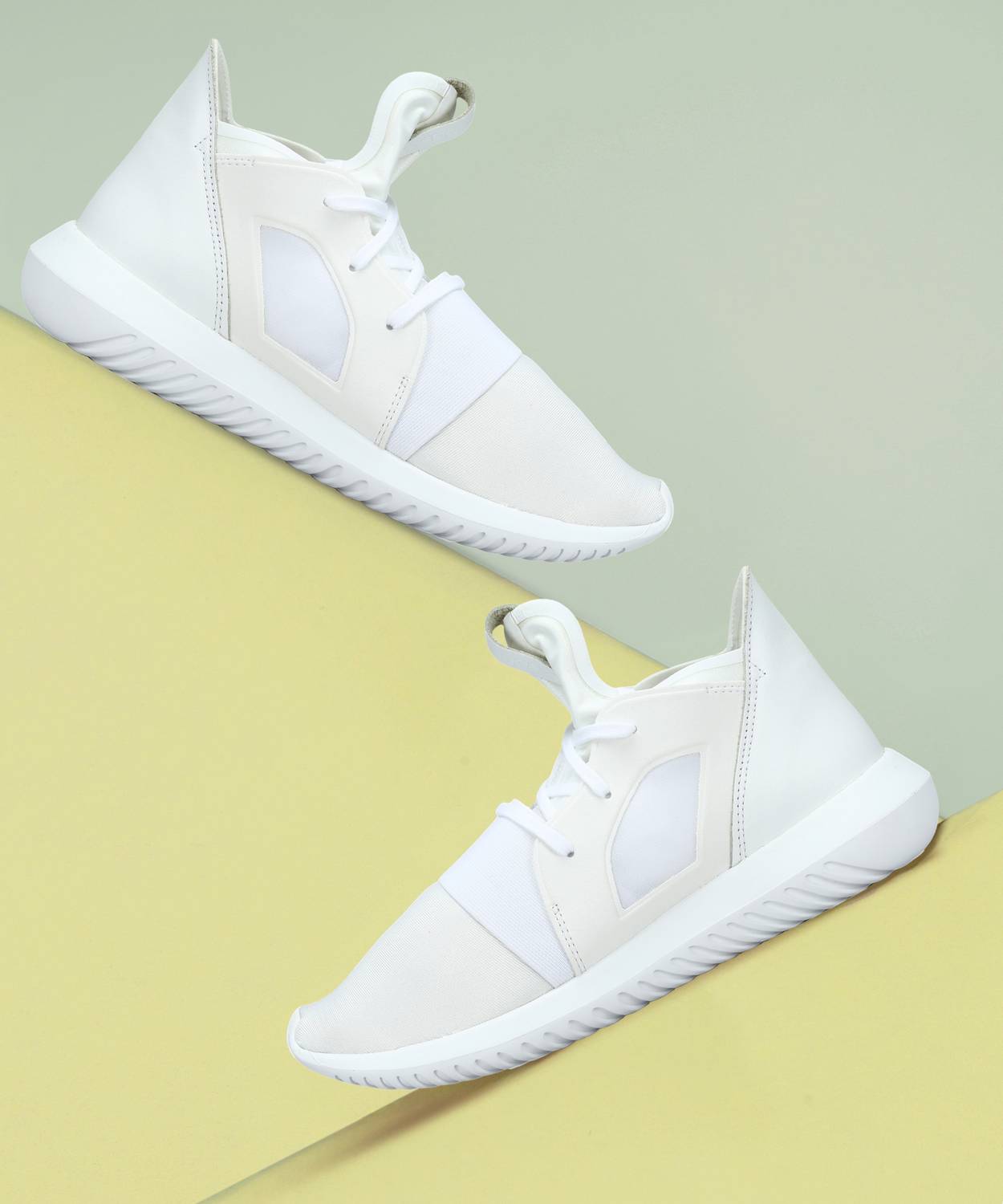 adidas TUBULAR DEFIANT Sneakers For Women (White , 6)