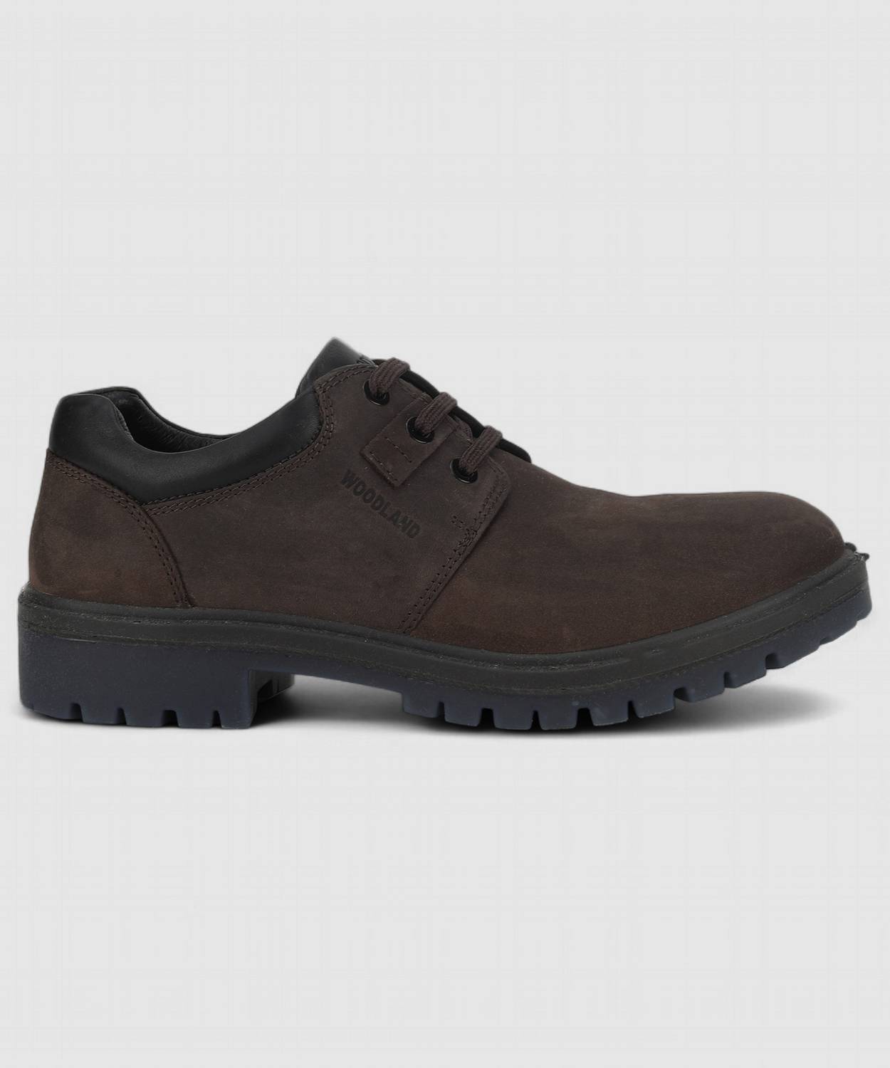 WOODLAND Men's Lace Up Casual Shoes - Image 5