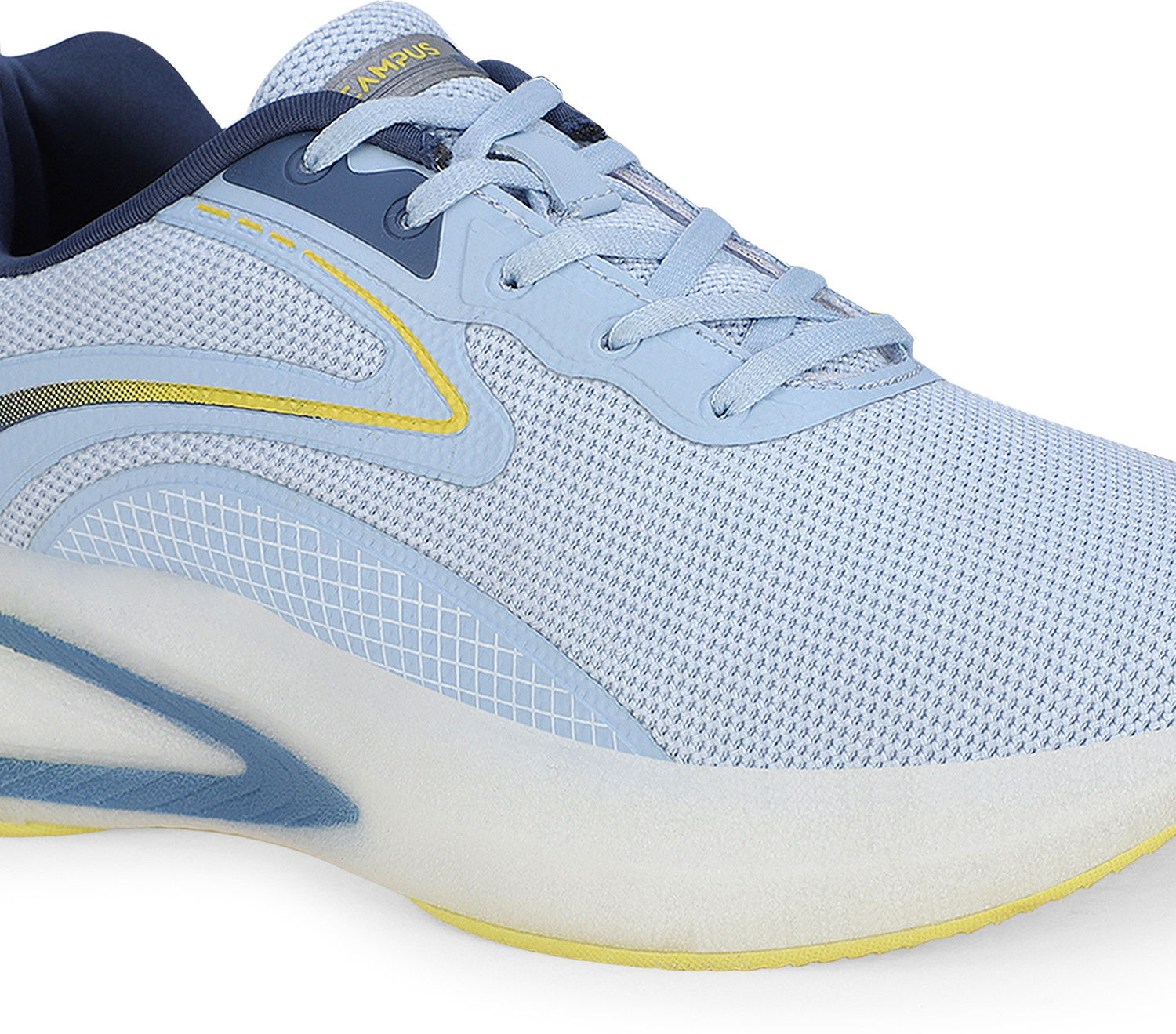 Image of CAMPUS Men's Sports Shoes | Breathable Mesh Upper with Nitrofly Tech | Lace-Up Running Shoes For Men
