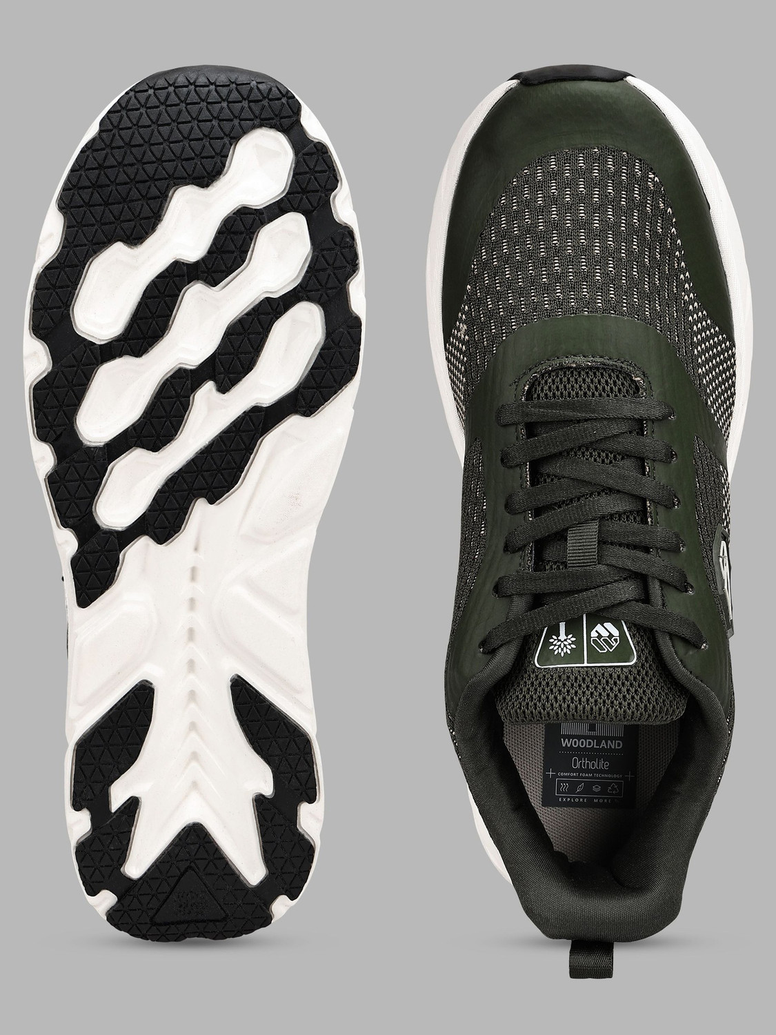 Image of WOODLAND Running Workout Lightweight Breathable Performance Running Shoes For Men