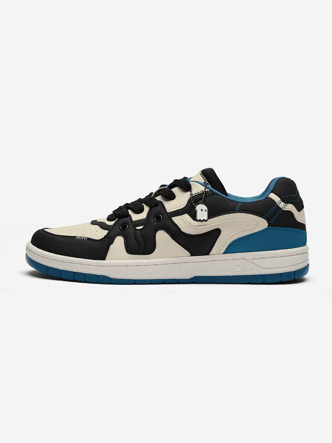 The Souled Store Urban Blaze Court Blue Sneakers - Image 3