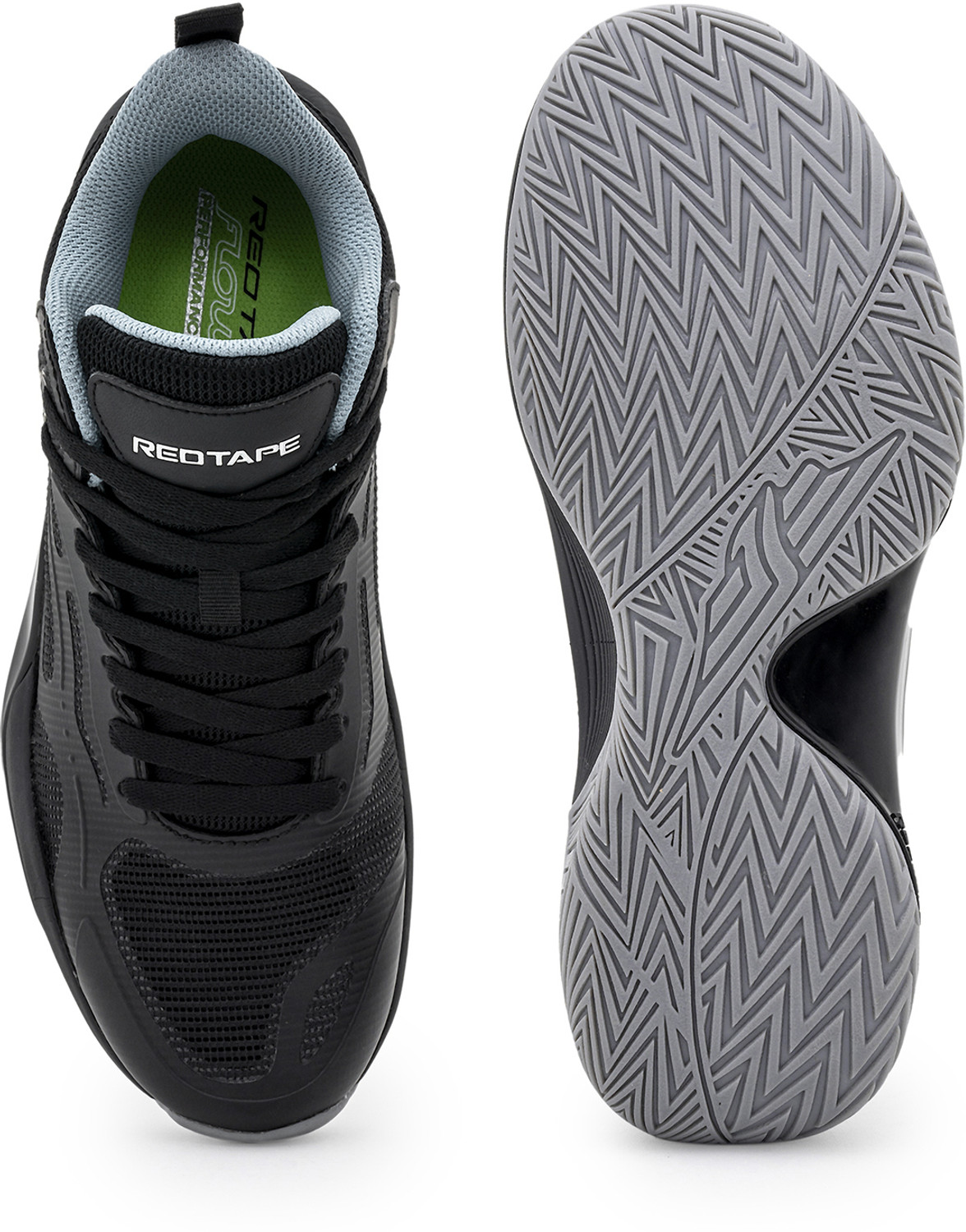 Image of RED TAPE Soft Cushioned Insole, Slip-Resistance, Dynamic Feet Support, Arch Support Sneakers For Men (Black, 9)