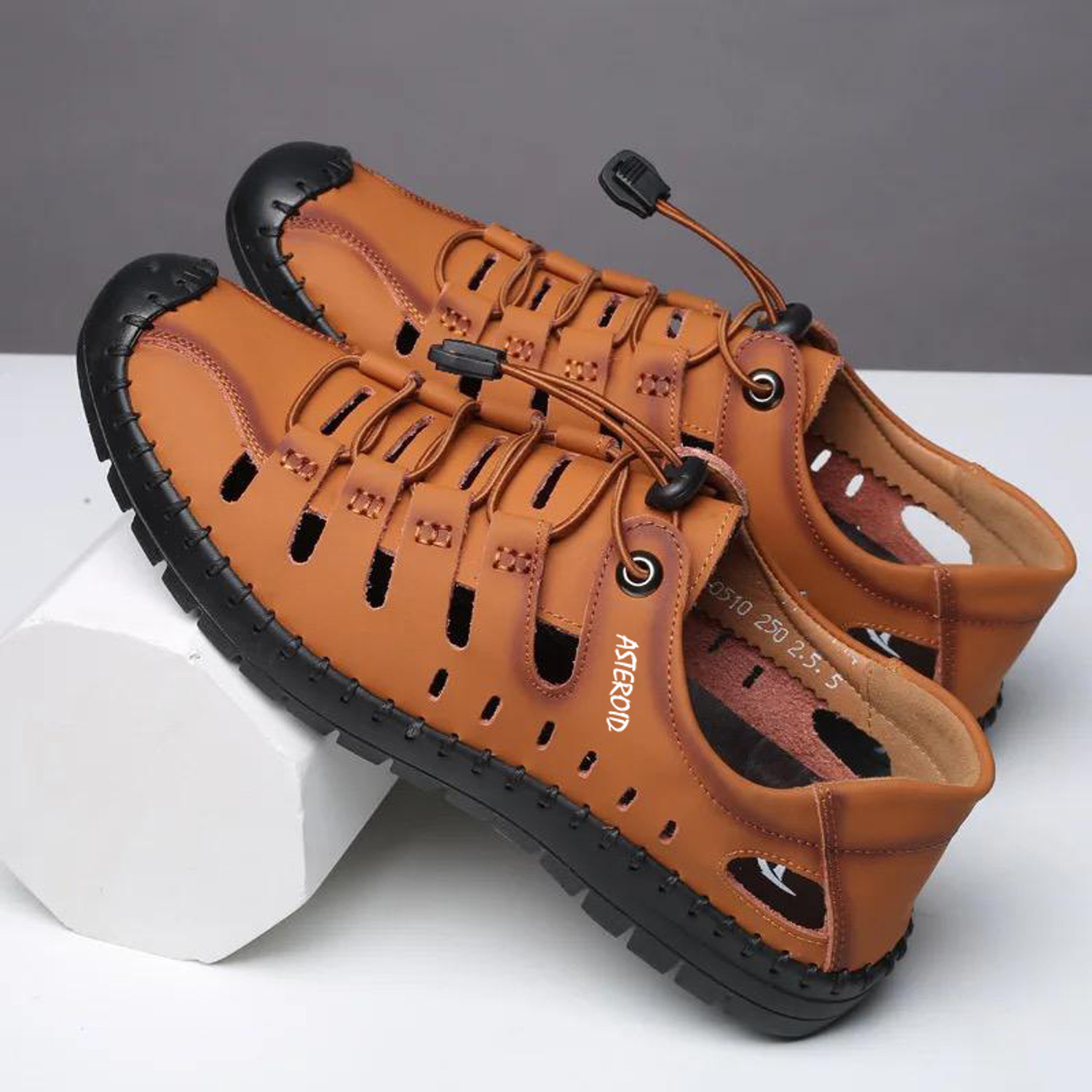 Image of ASTEROID Men Tan Sandals