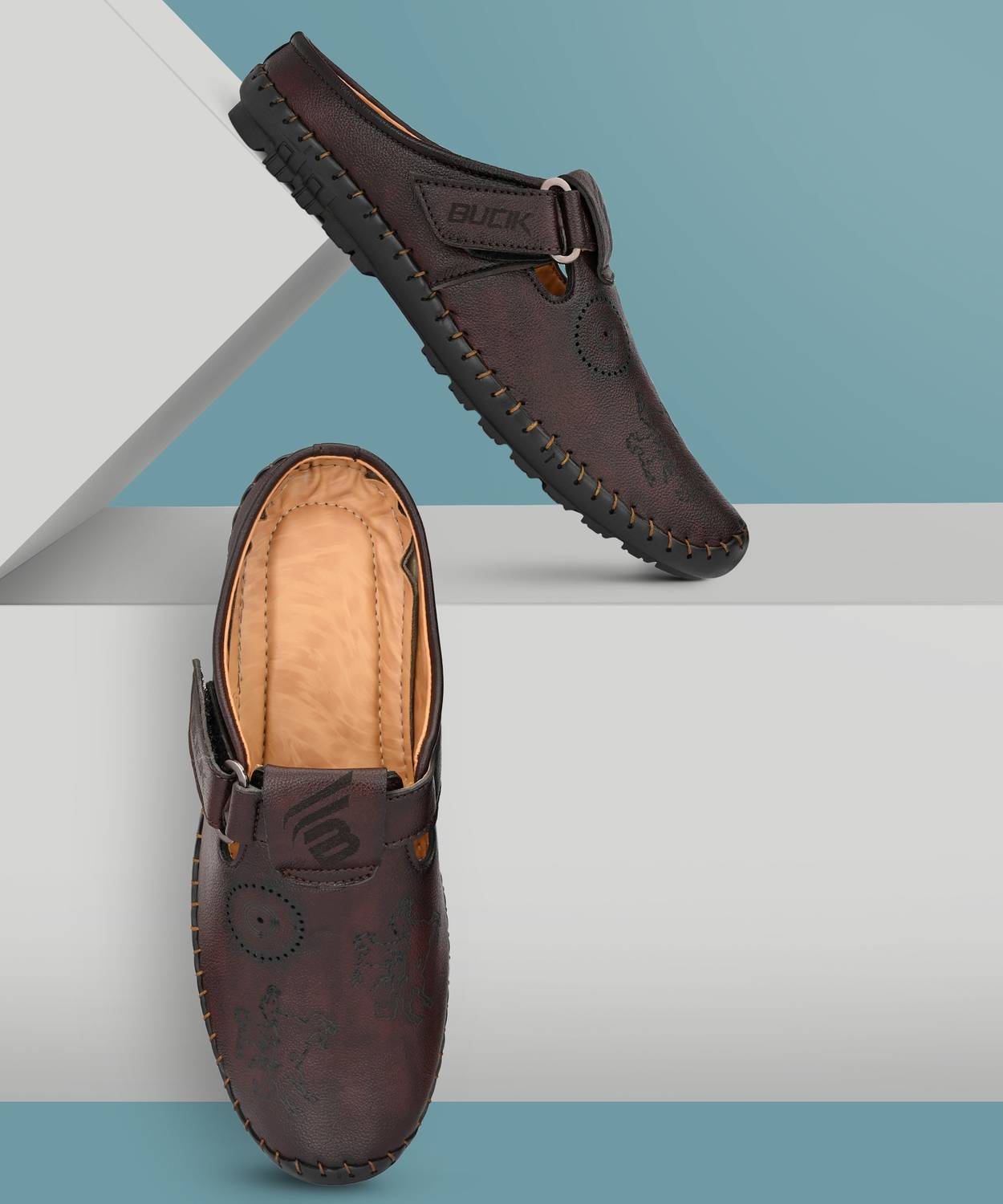 Bucik BCK8021 Casual Shoes | Soft Cushion Comfort | Velcro | Daily Office Wear For Men