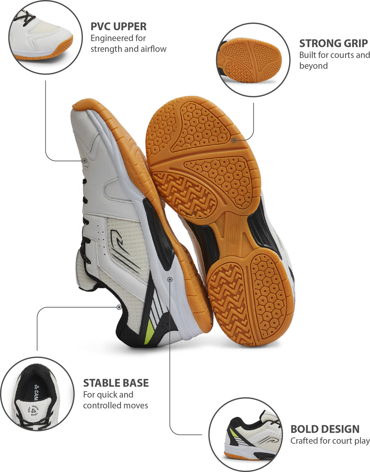Image of CAMPUS SWIFT COURT Badminton Shoes For Men