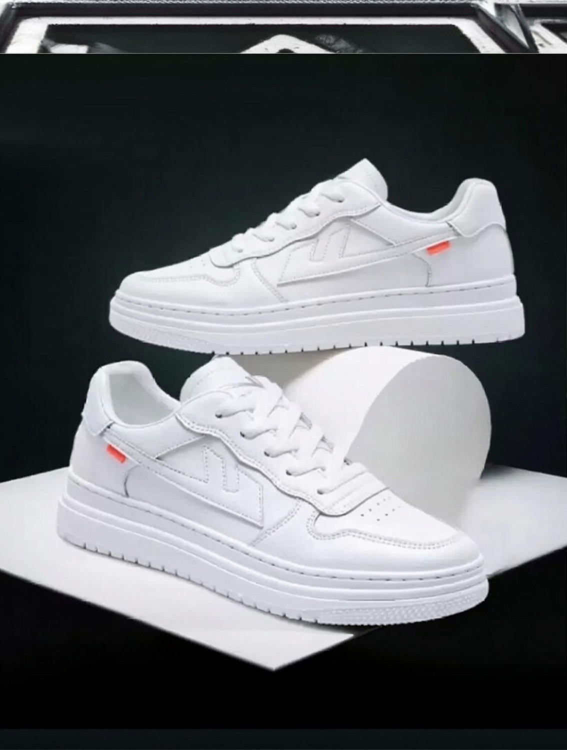 URBANBOX Latest Premium Casual Gym Walking Sneaker Sneakers For Men (White , 6)