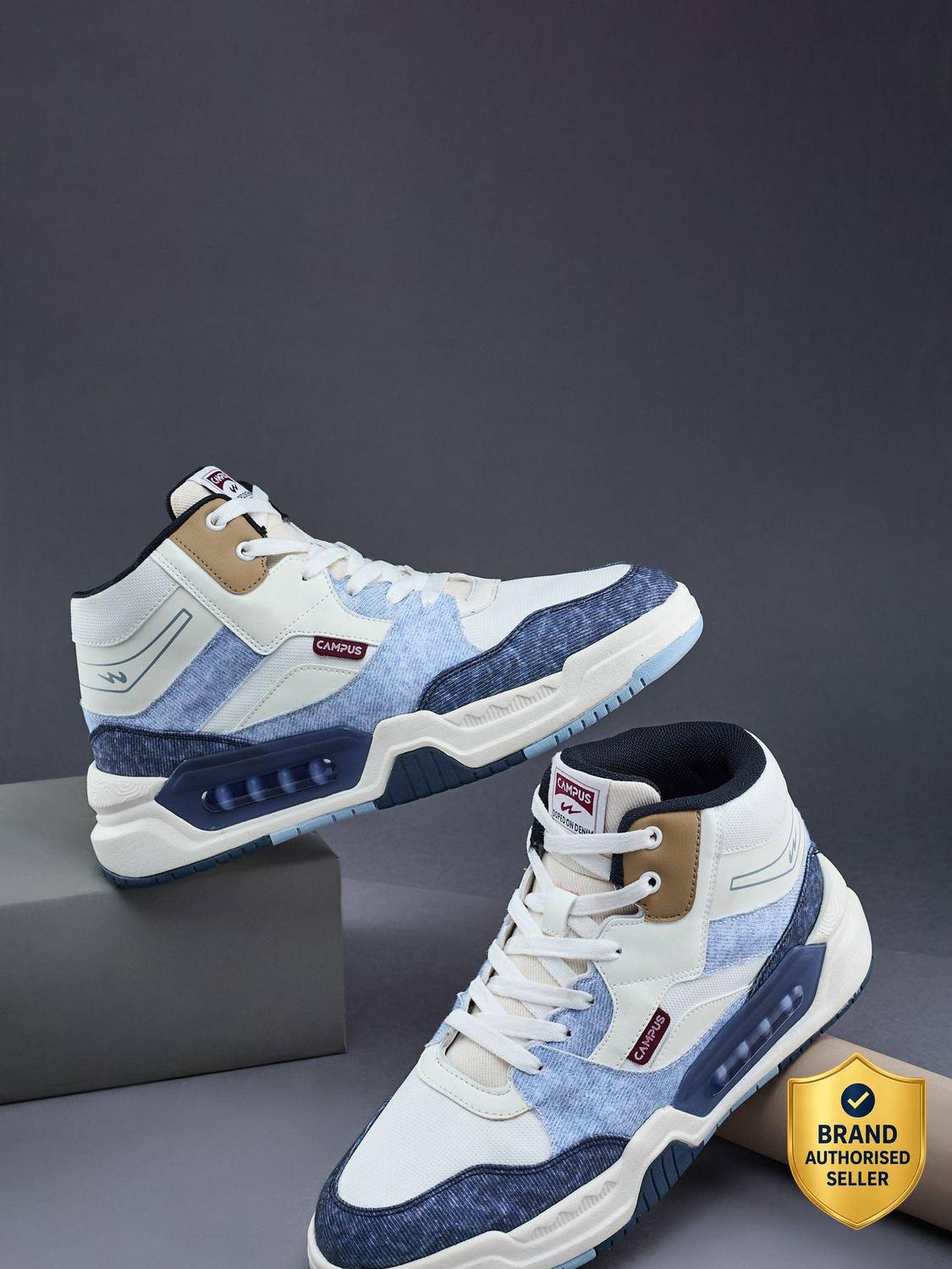 CAMPUS DARRELL Men's White Sneakers