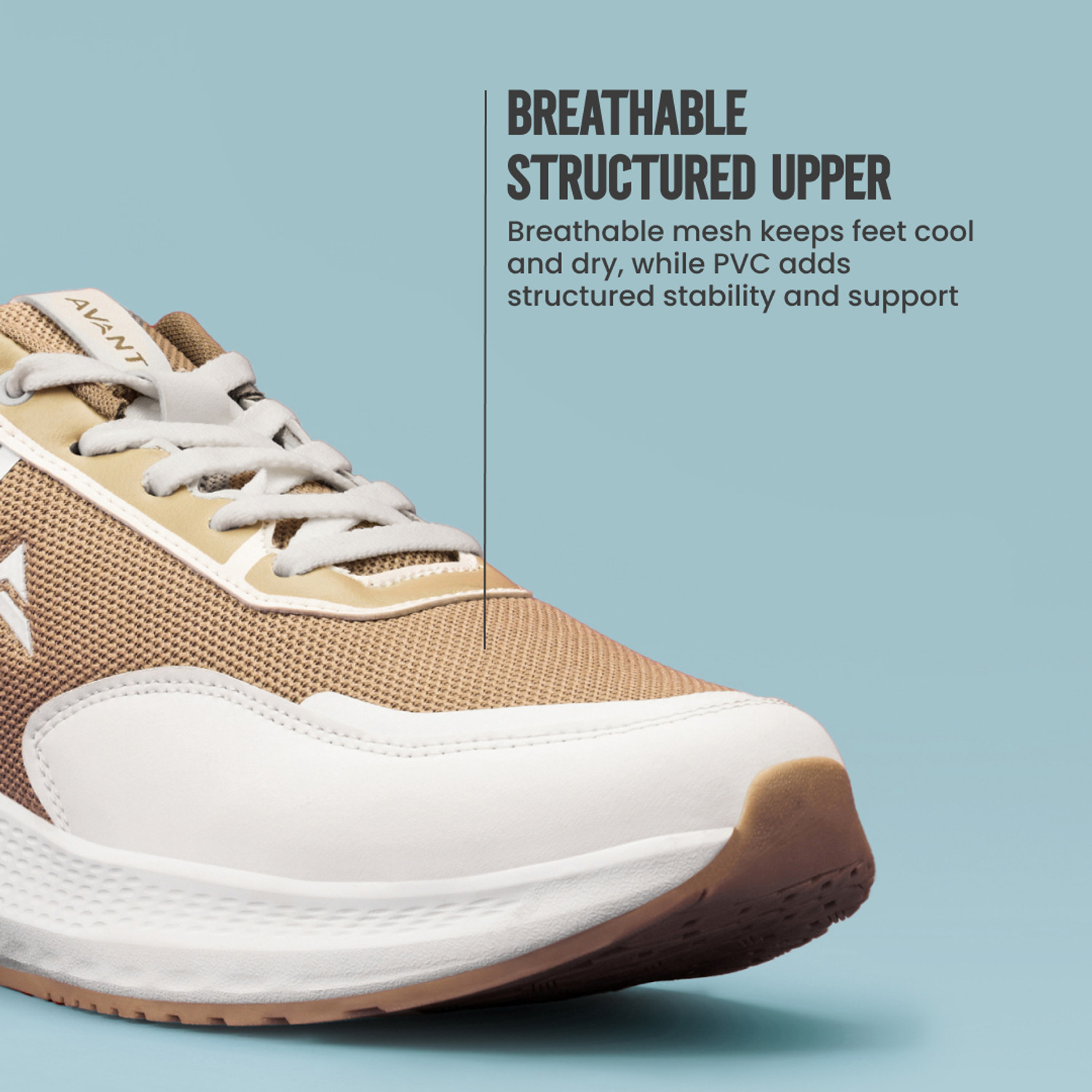 Image of AVANT PowerMesh Running Shoes Enhanced Cushioning Superior Grip Lightweight High Running Shoes For Men