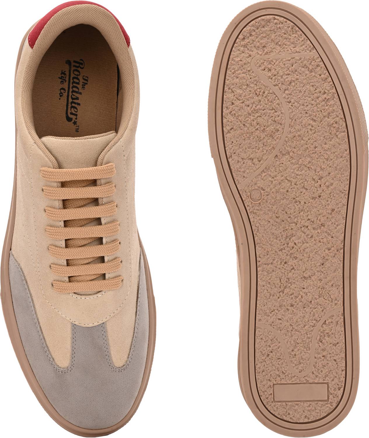 Roadster Casual Sneakers For Men Beige - Image 4