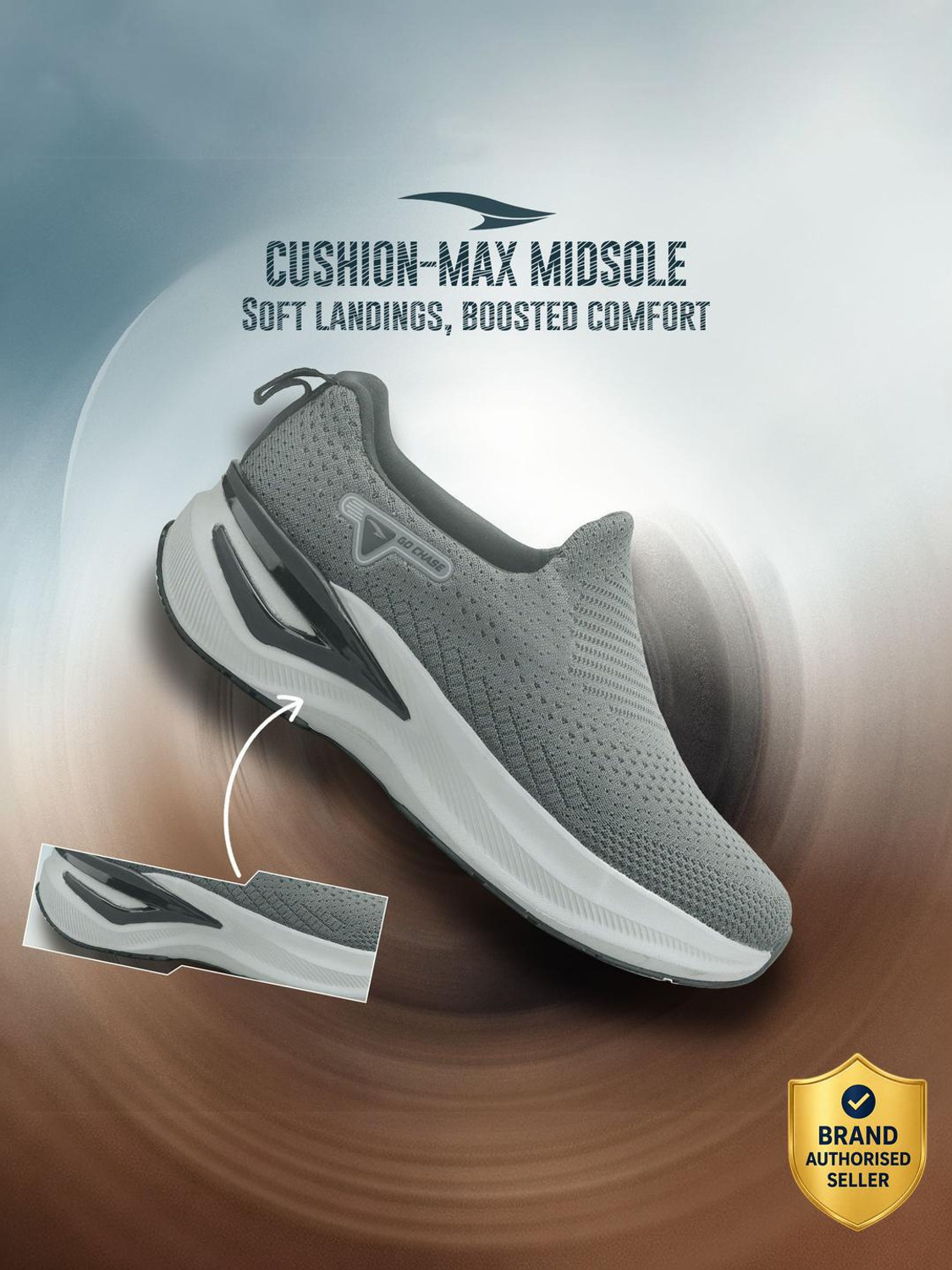 Image of asian Wonderwalk Pro-16 Men's Walking Shoes with Arch Support & Lightweight Design Outdoors For Men