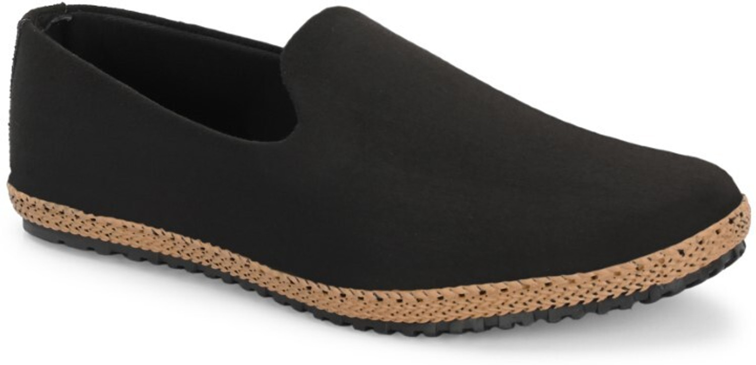 Image of Rising Wolf Men's Lightweight Casual Loafers |Soft Cushion Comfort |Easy Slip-On |Daily Wear Loafers For Men (Black, 8)