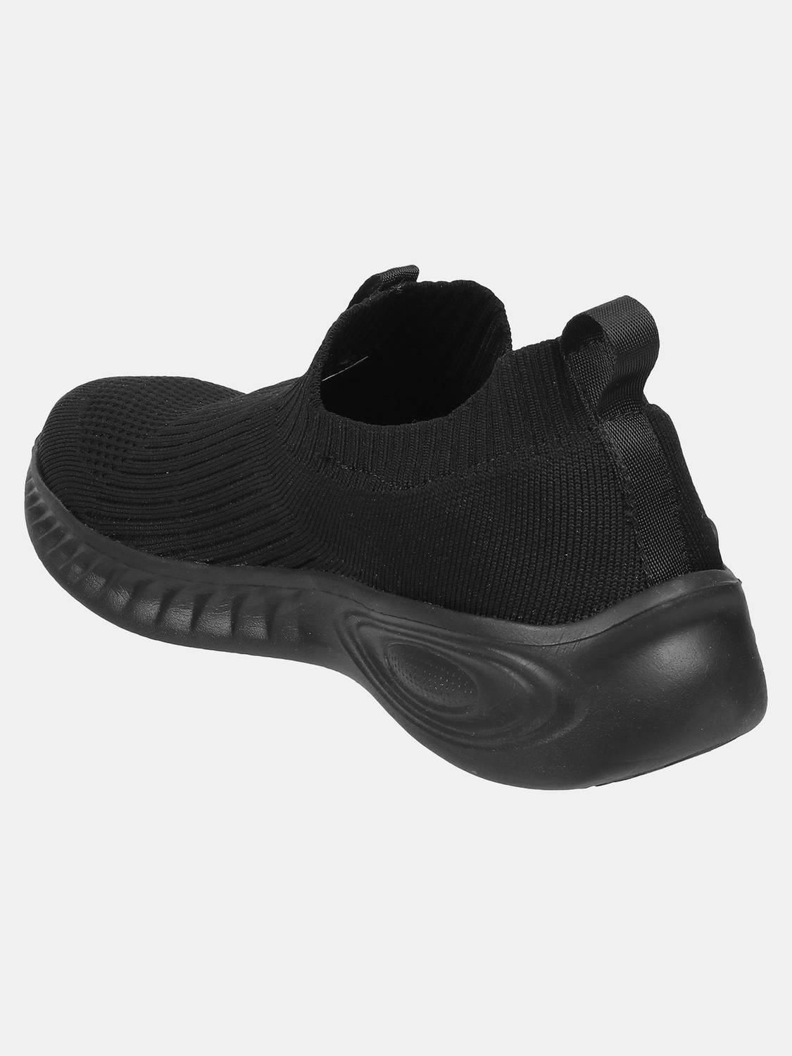 MOCHI Black Slip On Sneakers For Men - Image 4