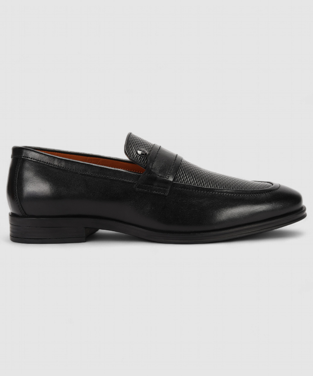 Image of LOUIS PHILIPPE Premium Leather Breathable Anti-Slip with Heel Formal Slip On For Men