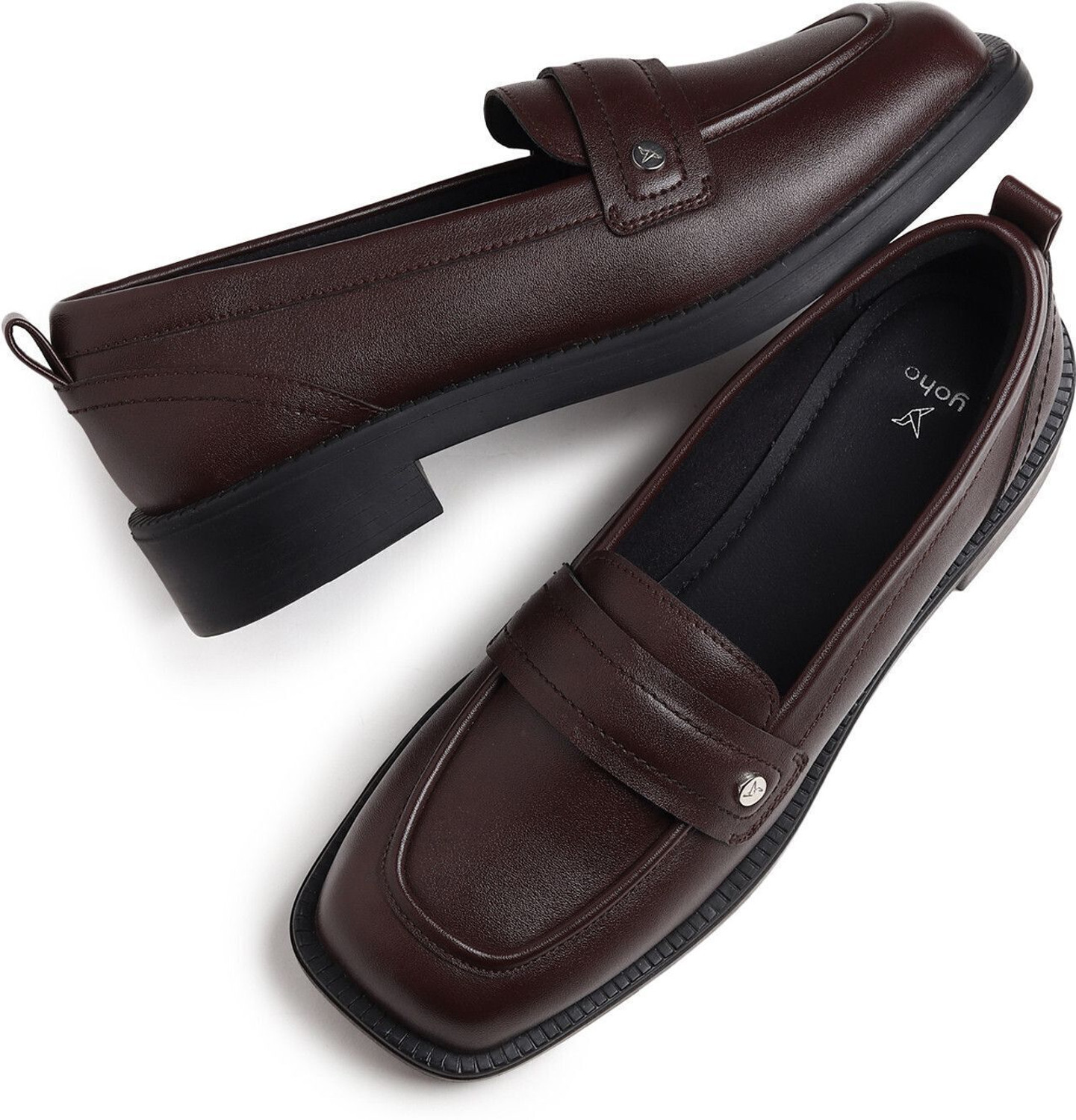 Image of yoho Stella 002|TPR Sole | Comfy & Stylish Block Heel Moccasins |Casual & Formal Mocassin For Women