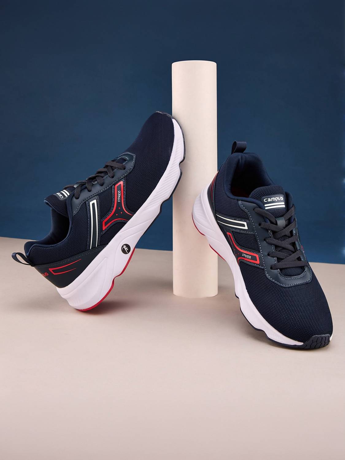 CAMPUS HURRICANE Running Shoes For Men (Navy , 10)