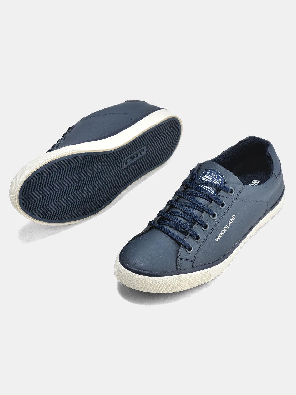 Image of WOODLAND Lace Up Lightweight Breathable Comfortable Daily Use Sneakers For Men