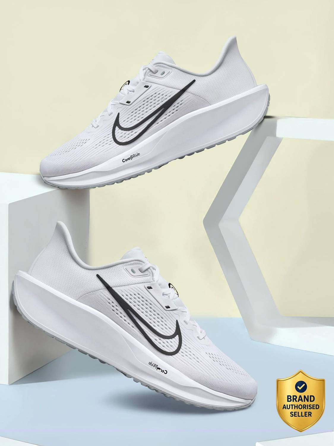 Nike Quest 6 Men White Running Shoes - Image 1
