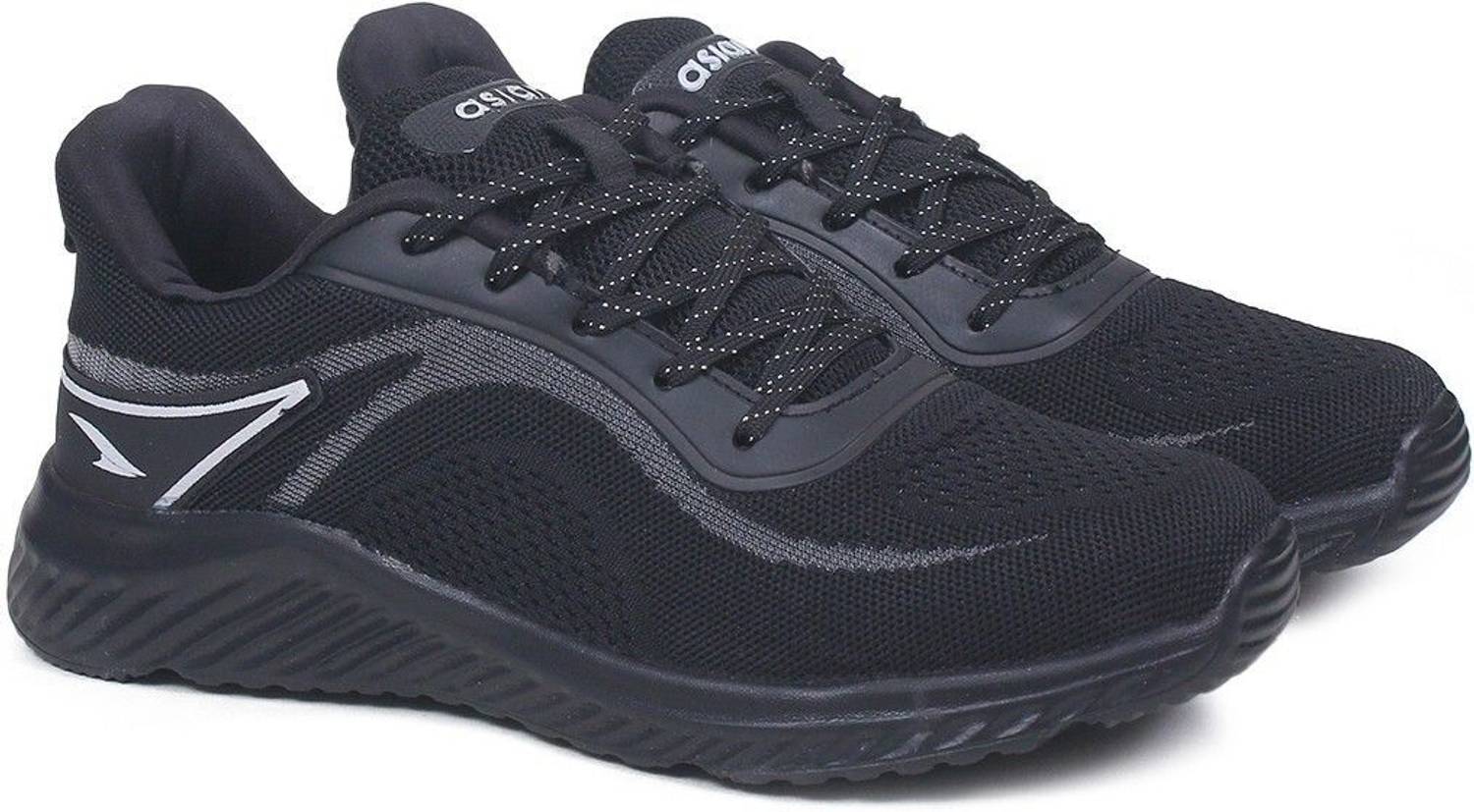 asian Delta-20 Black Men's Sports Shoes - Image 3