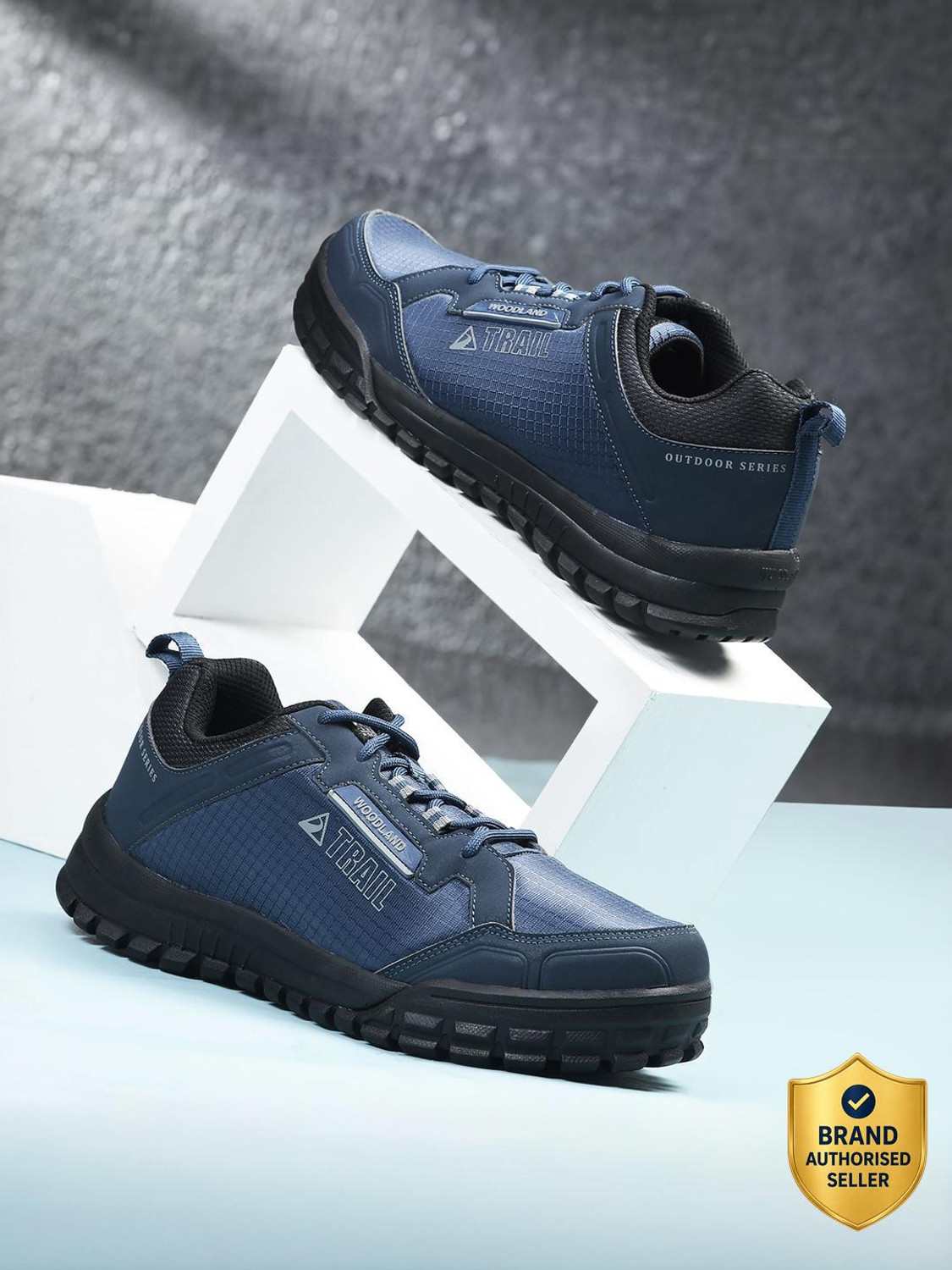 Image of WOODLAND Outdoor Trekking Lightweight Breathable Durable Hiking & Trekking Shoes For Men