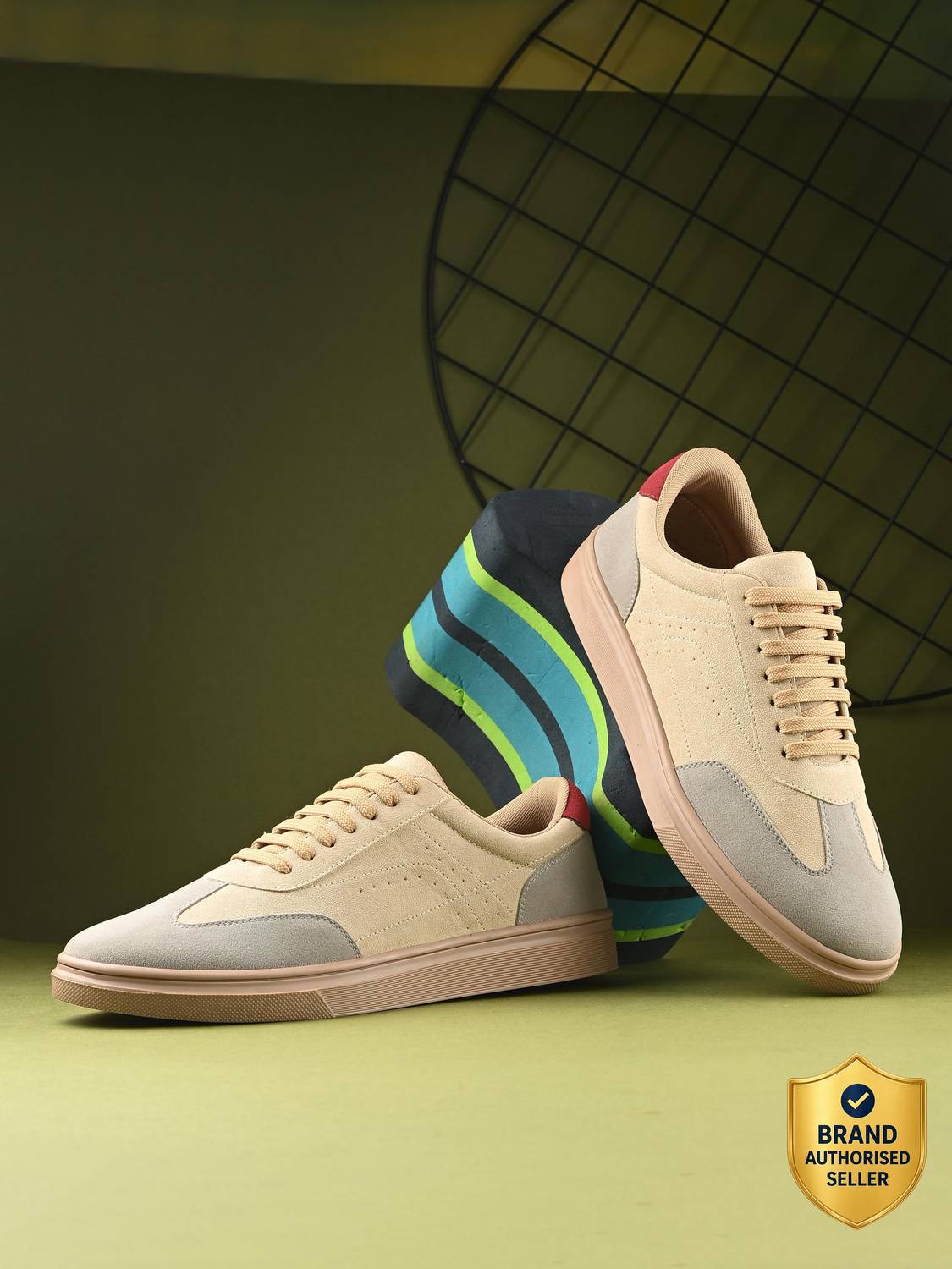 Roadster Casual Beige Sneakers for Men