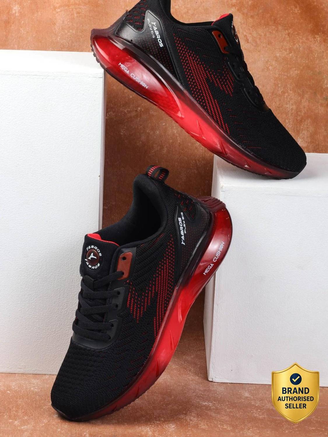 Abros RAMSAY Men's Black Running Shoes - Image 1