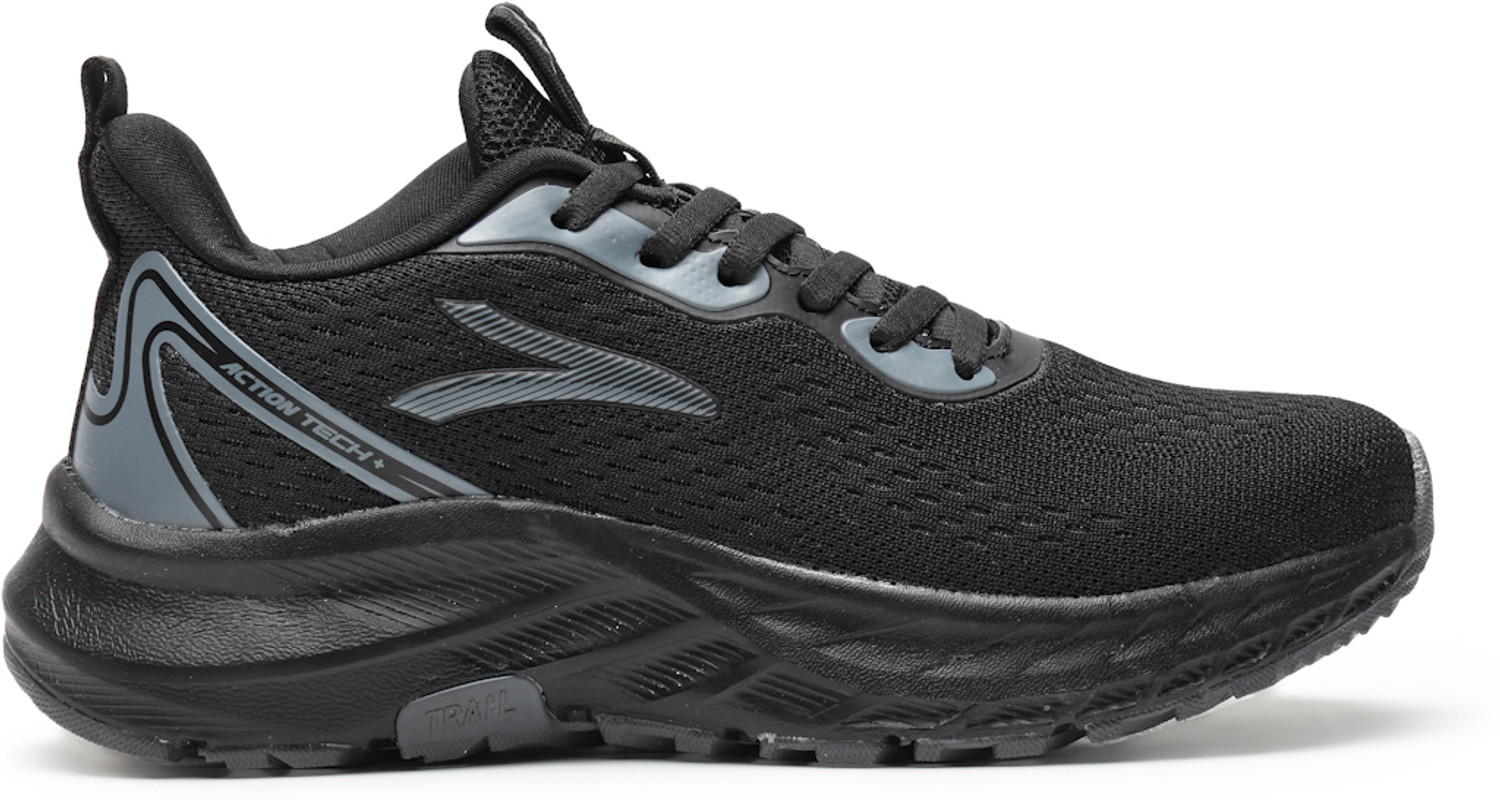 Image of action Athleo NITRO-1501 Lightweight Breathable Comfortable Sports Lace-Ups Running Shoes For Men