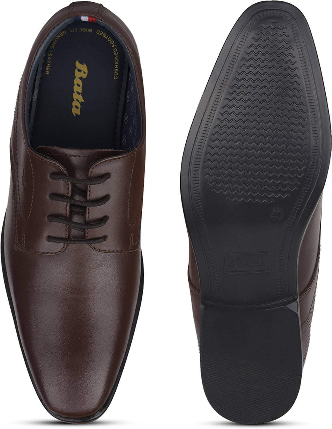 Image of Bata Bata Men Derby Shoes | Elegant & Comfortable Footwear for Formal and Casual Wear Derby For Men