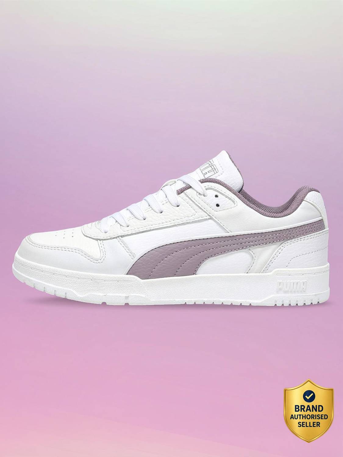PUMA Court Shatter Low Sneakers For Men White - Image 1