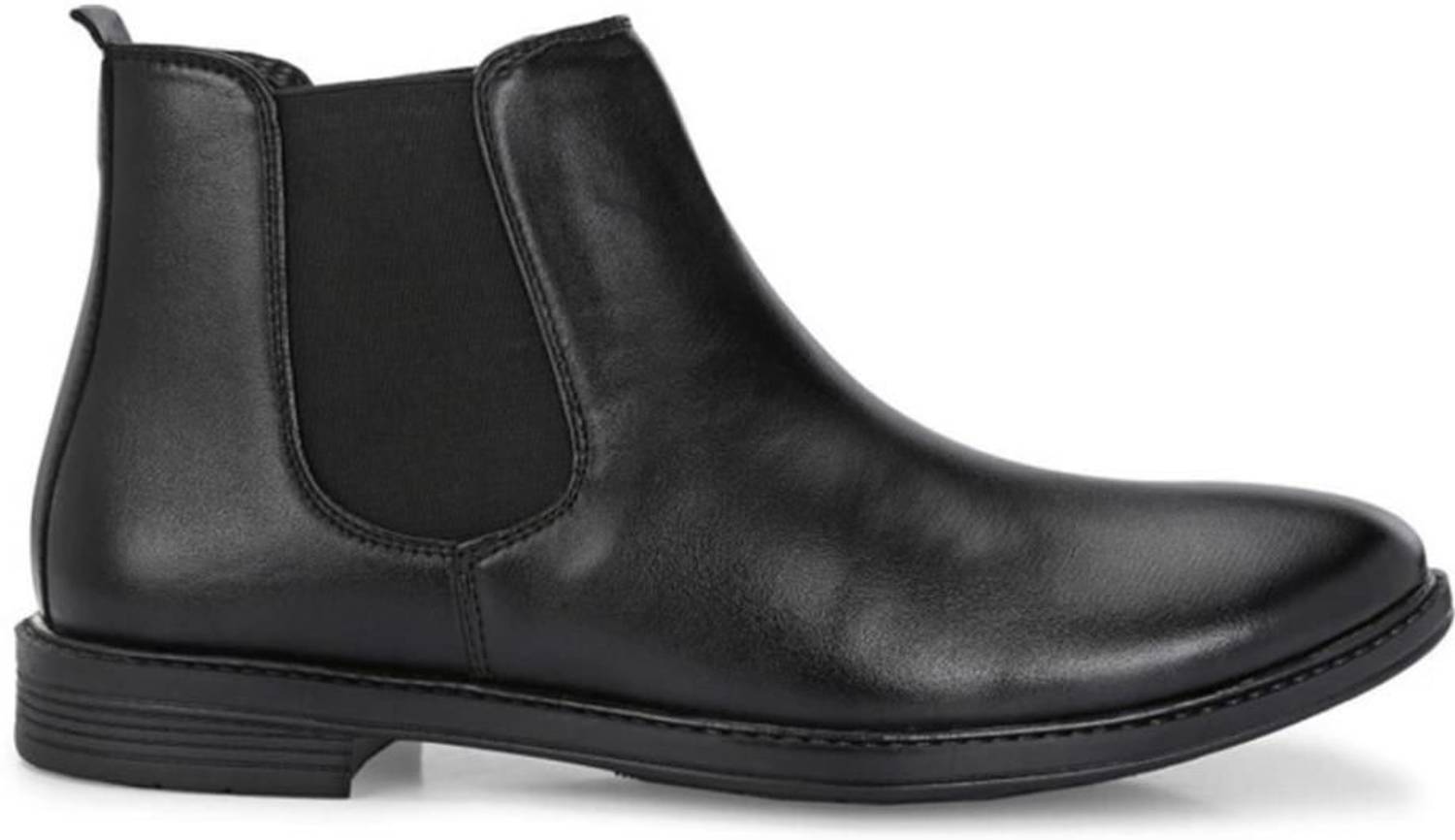 Wogdan Black Synthetic Leather Chelsea Boots - Image 4