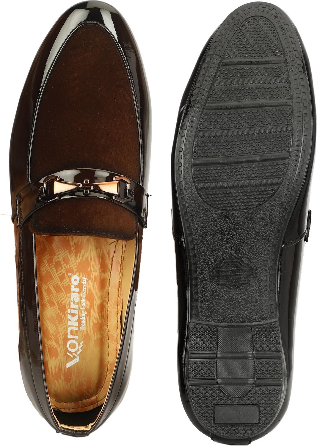 Image of Von kiraro Men Brown Loafers | Loafers & Party Wear Shoes | Loafers Shoes for Men Loafers For Men