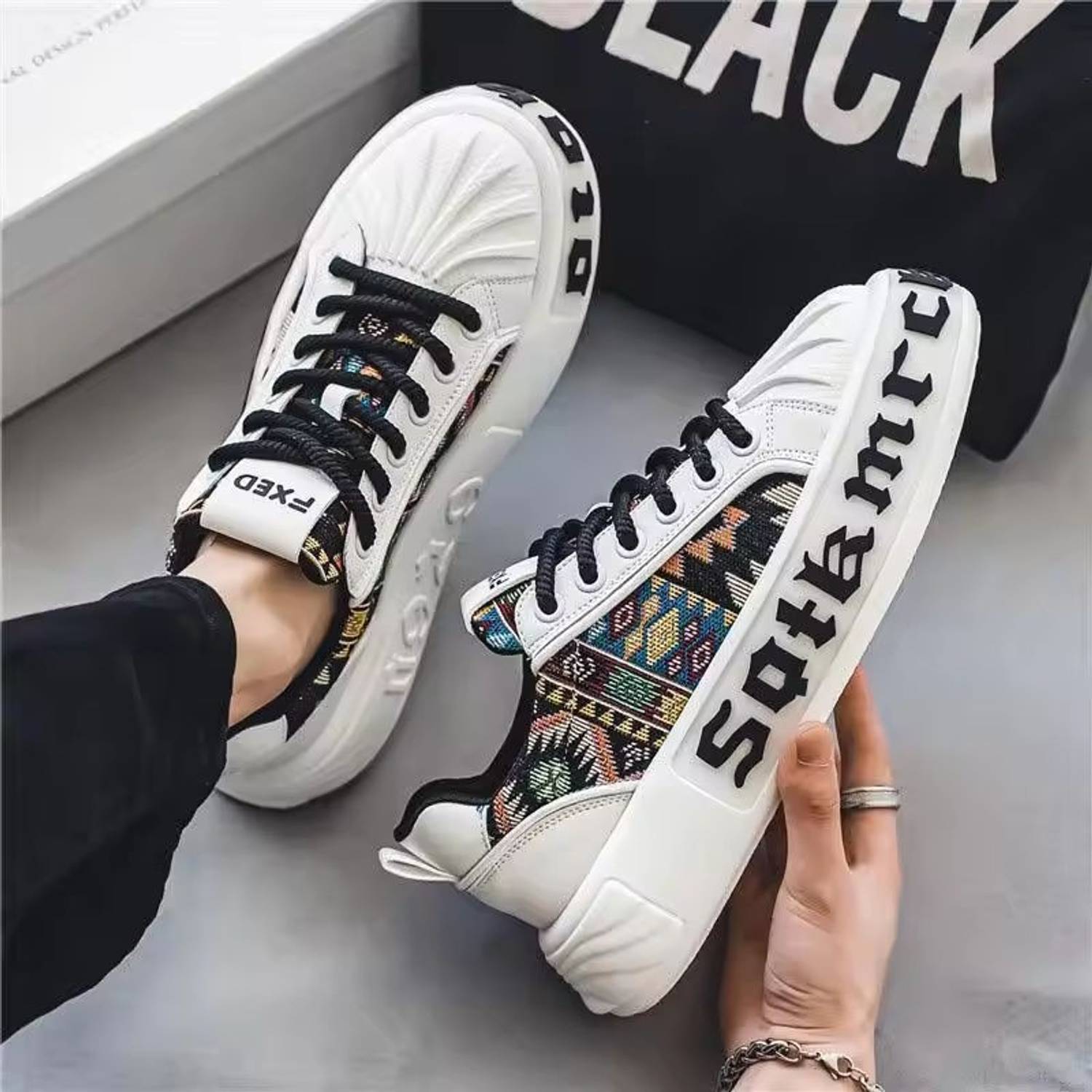 hitbuyar MKTOS 1-9 Men White Casuals - Image 3