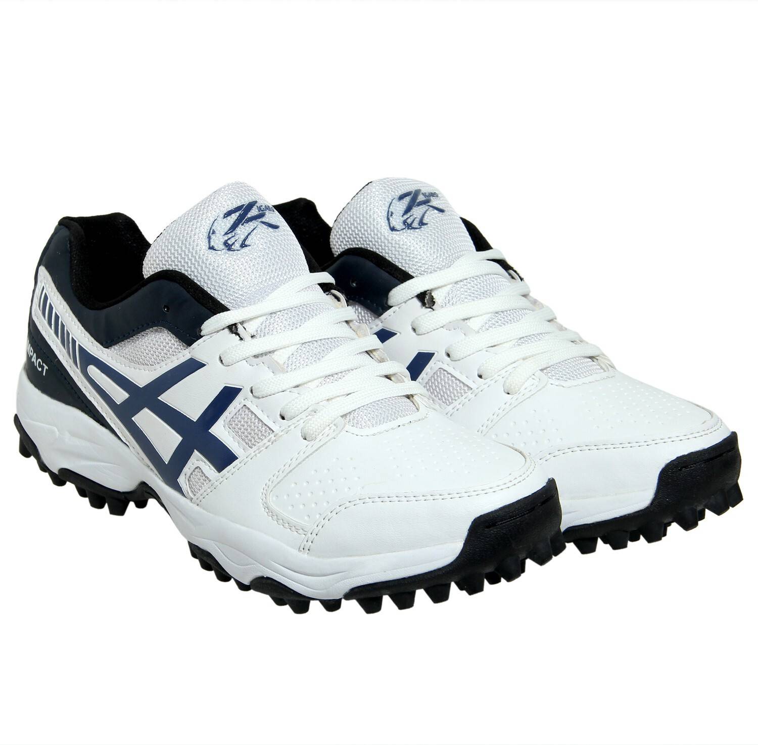 Zigaro Impact White Ertiga Rubber Cricket Shoes - Image 2
