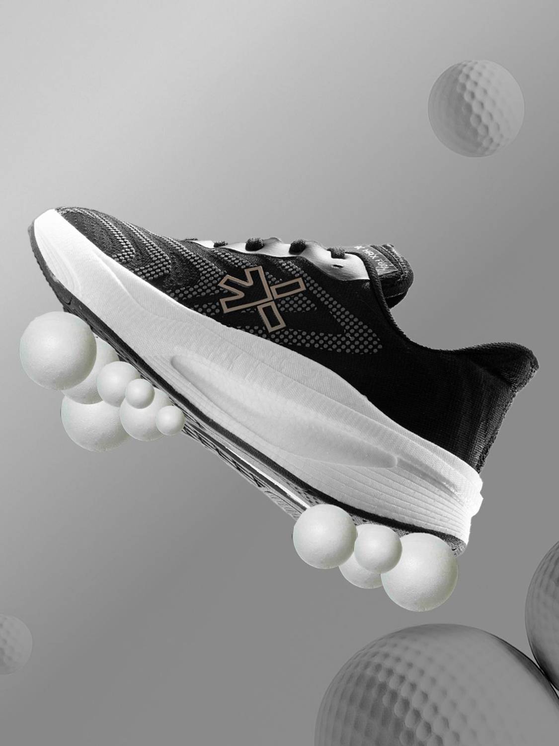 HRX by Hrithik Roshan Running Shoes for Men, Black - Image 5