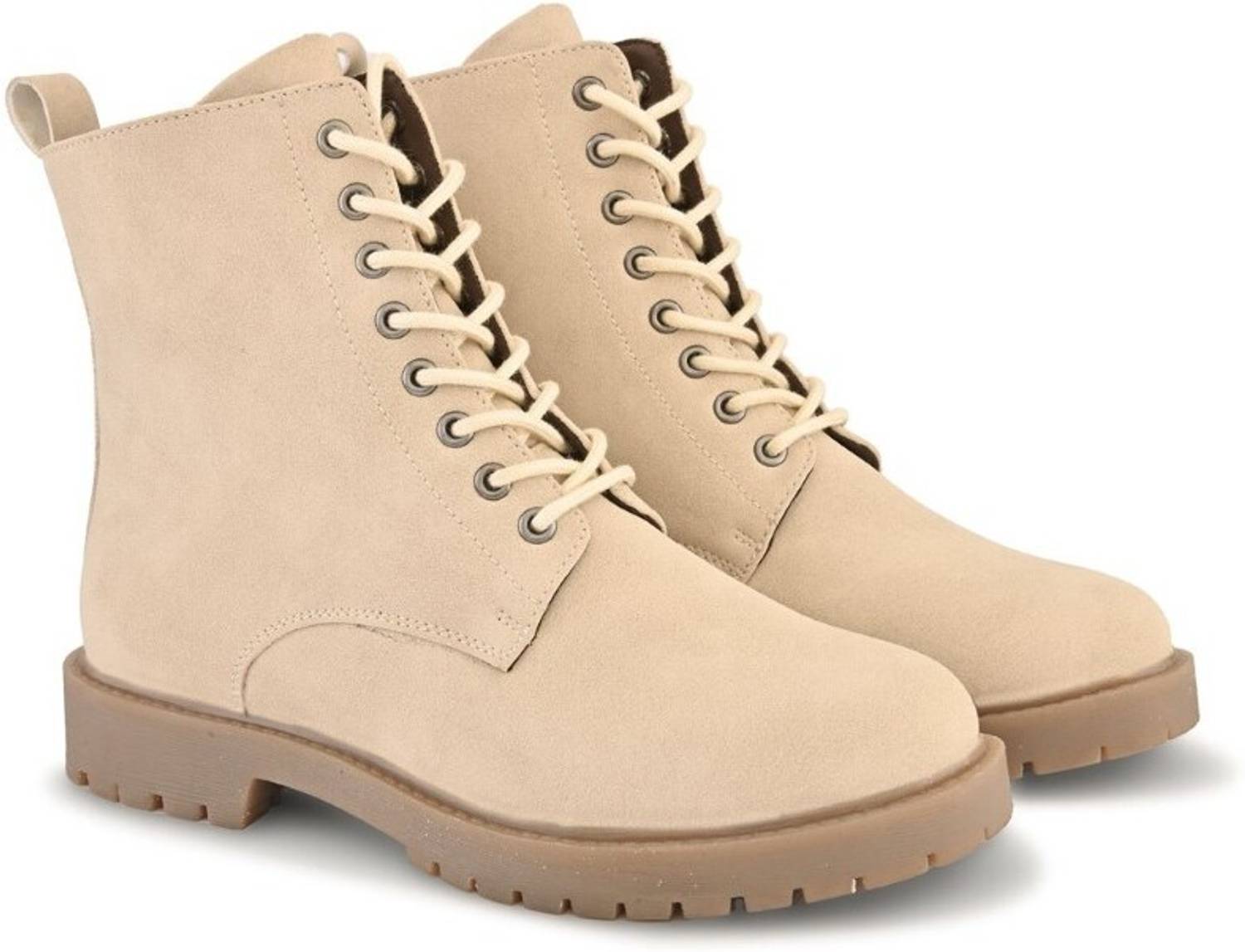 Roadster Lifetyle Women's Round Toe Lace-Up Biker Boots - Image 2