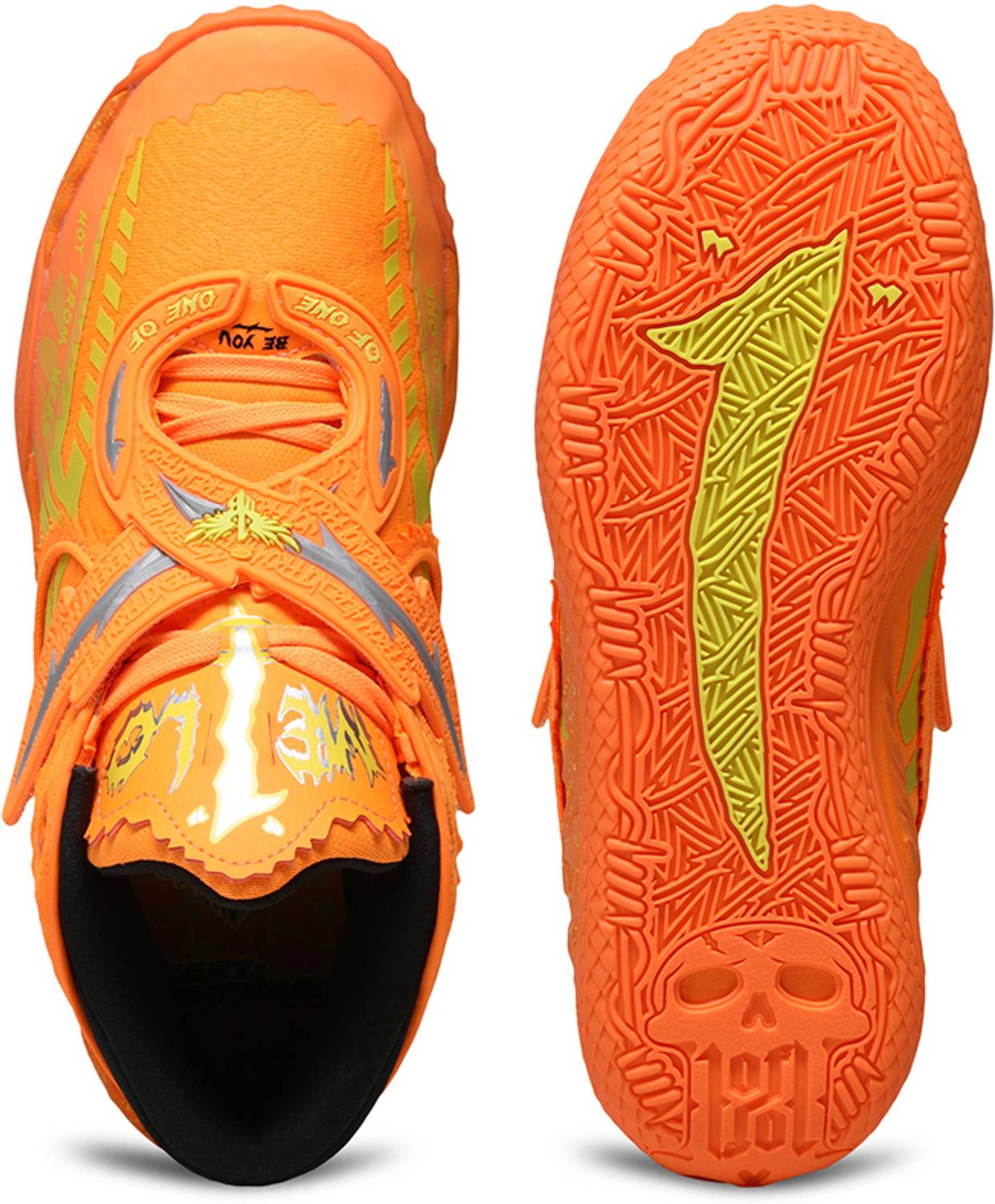 PUMA MB.05 Fast & Furious LA Basketball Shoes For Men Orange - Image 5